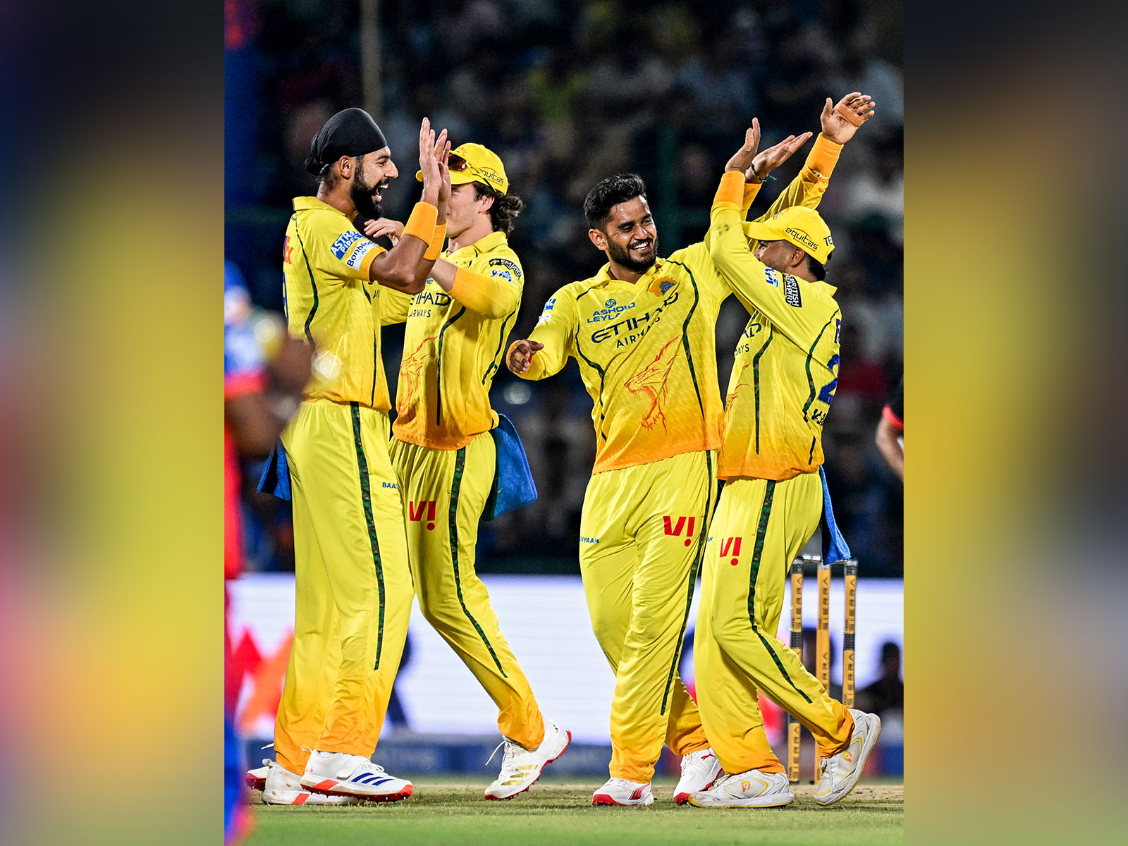 CSK players celebrating during IPL 2026 season (Photo: ANI)