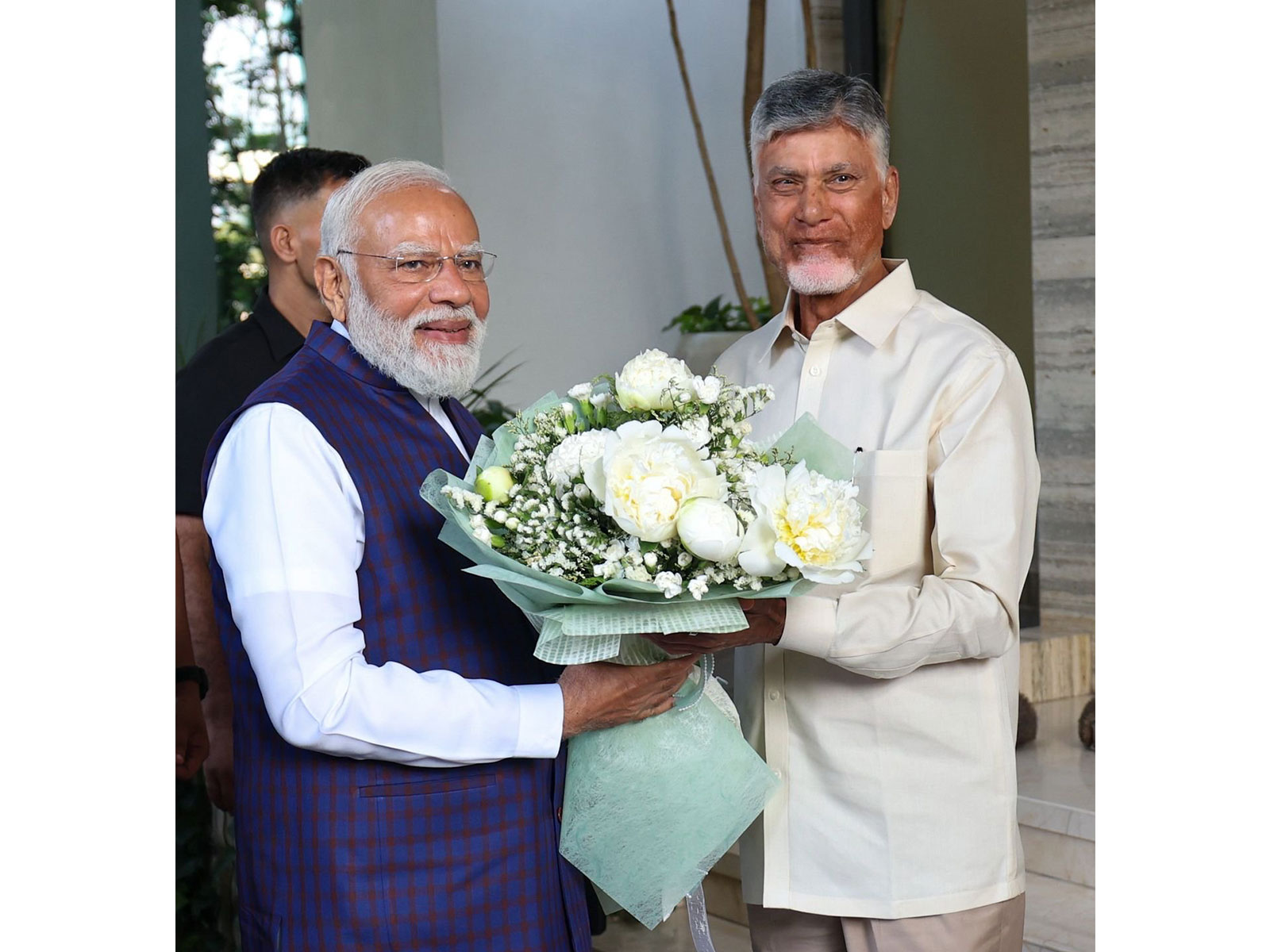 PM Modi meets Andhra CM Chandrababu Naidu (Photo:X@narendramodi)