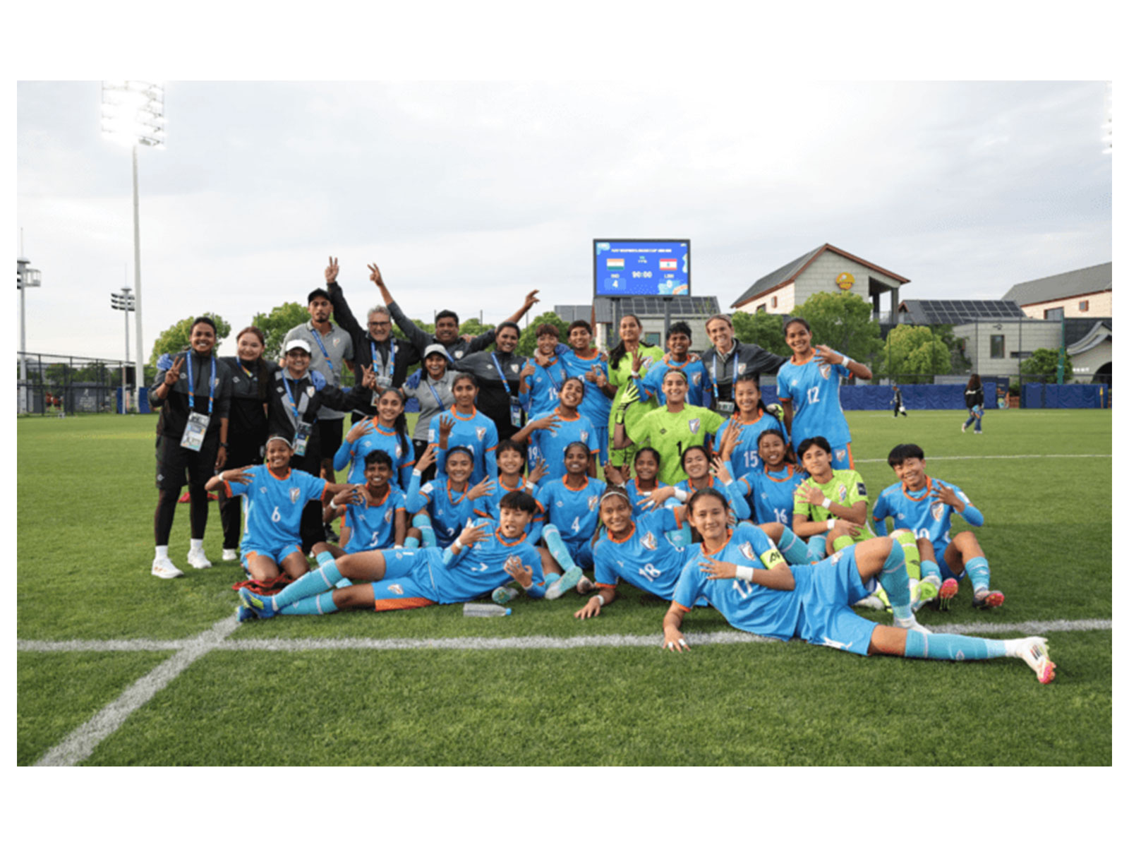 India's U17 women's team players (Photo: AIFF website)
