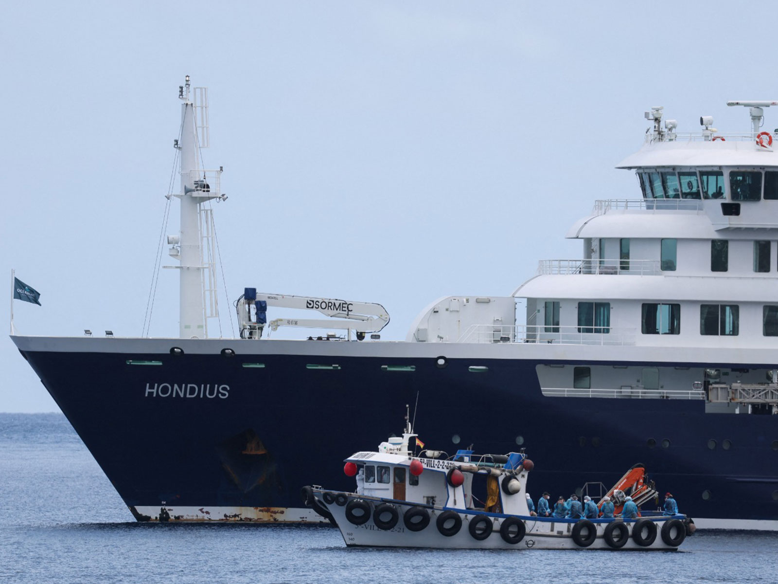 Hantavirus-hit MV Hondius cruise ship (Photo/Reuters)