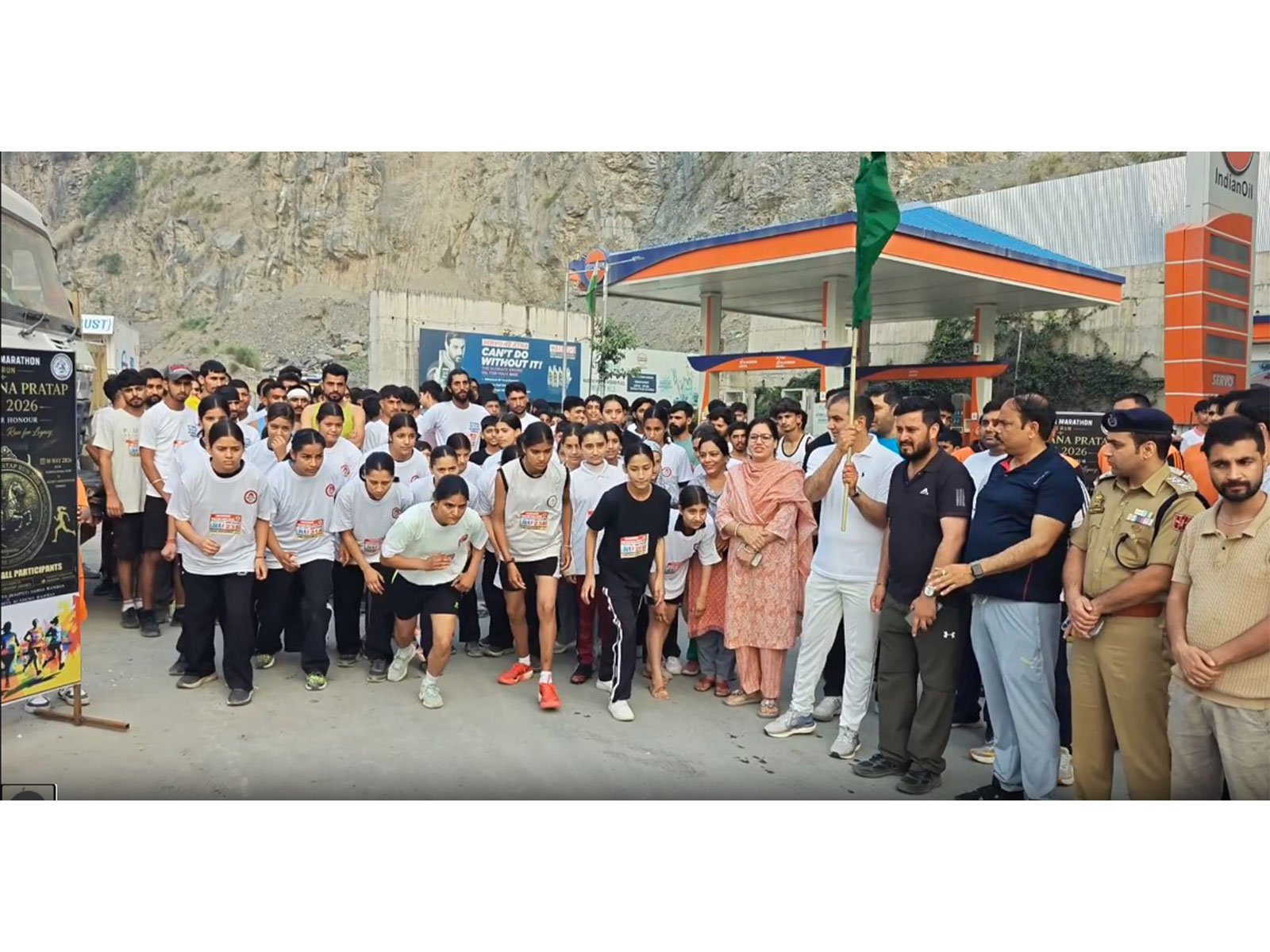Ramban DC flags off Maharana Pratap Run 2026 (Photo/ANI) 