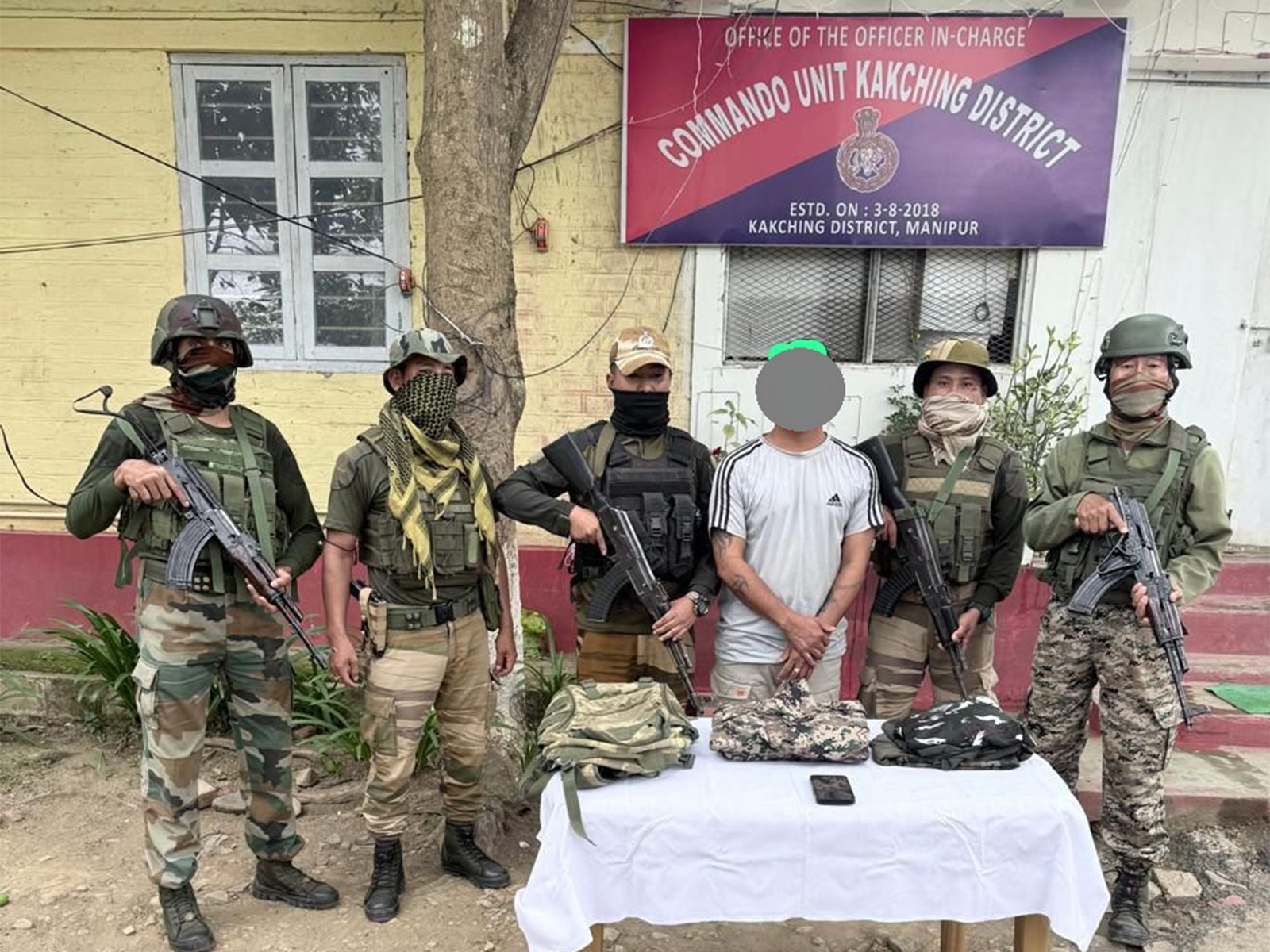 Laishram Gopen Singh alias Punshiba of KCP (Apunba) arrested (Photo/ANI)