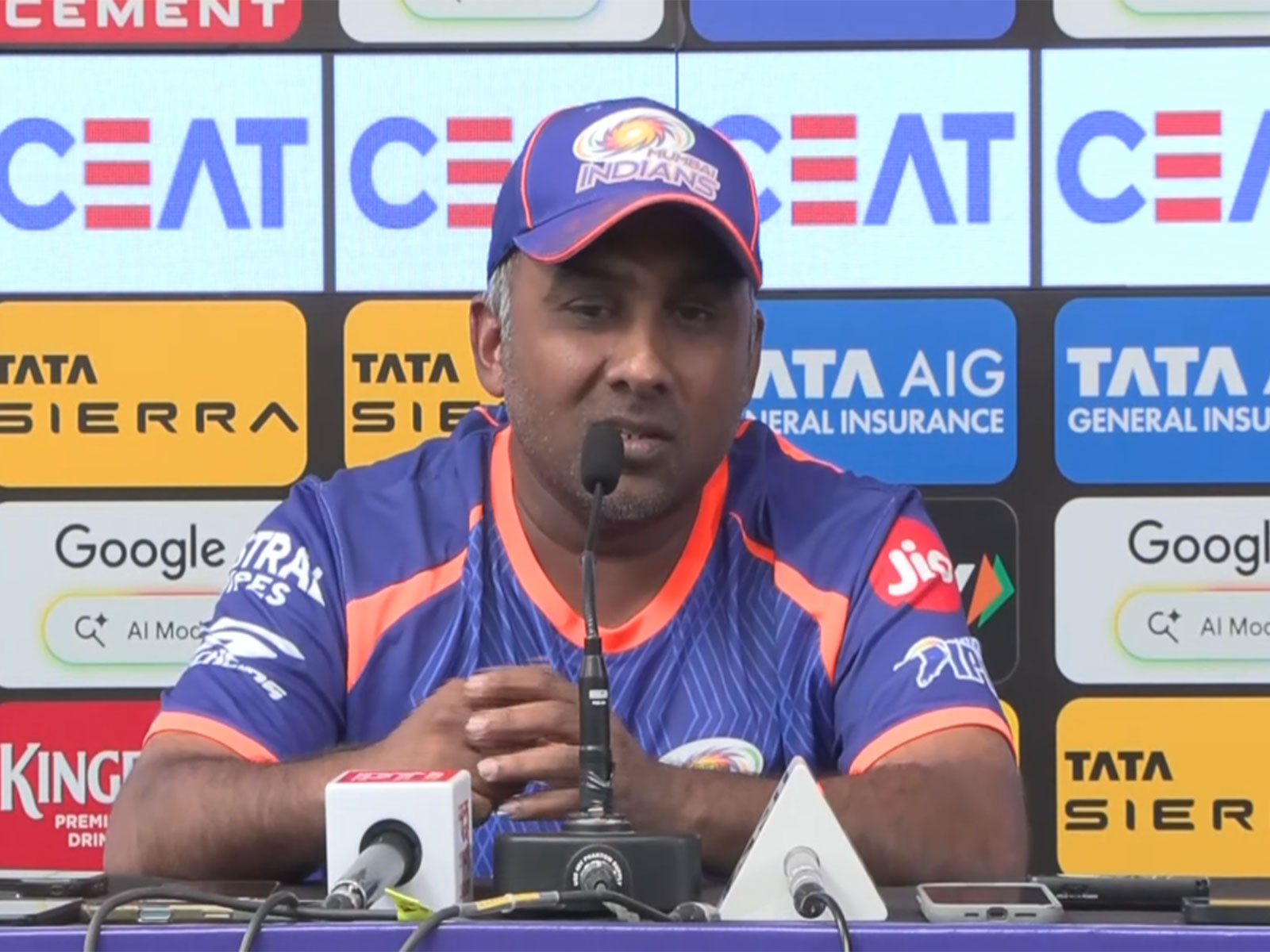 MI head coach Mahela Jayawardene. (Photo: ANI)