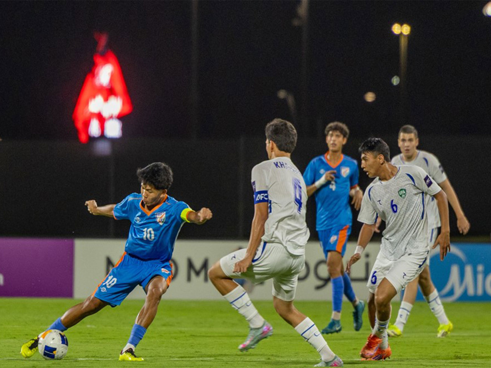 Team India in action. (Photo: AIFF)