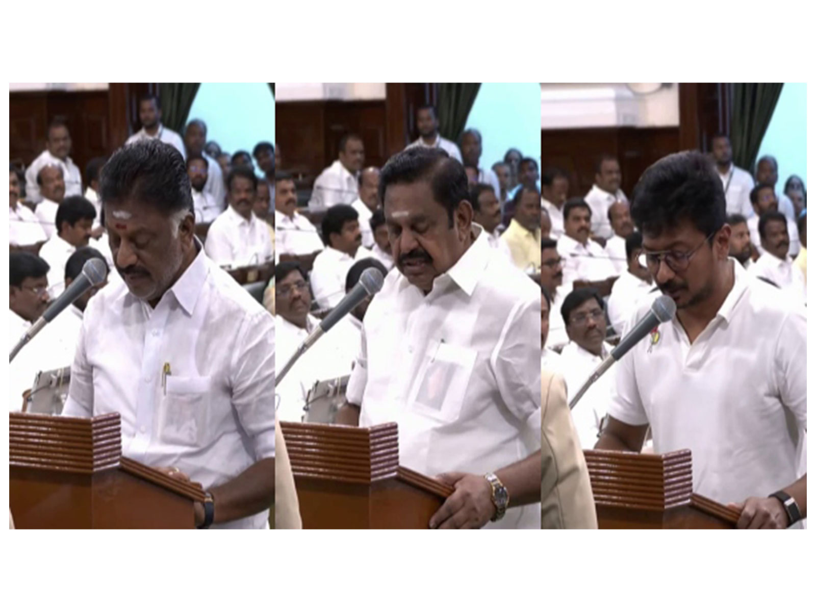 Tamil Nadu MLAs take oath (Photo: TNDIPR) 