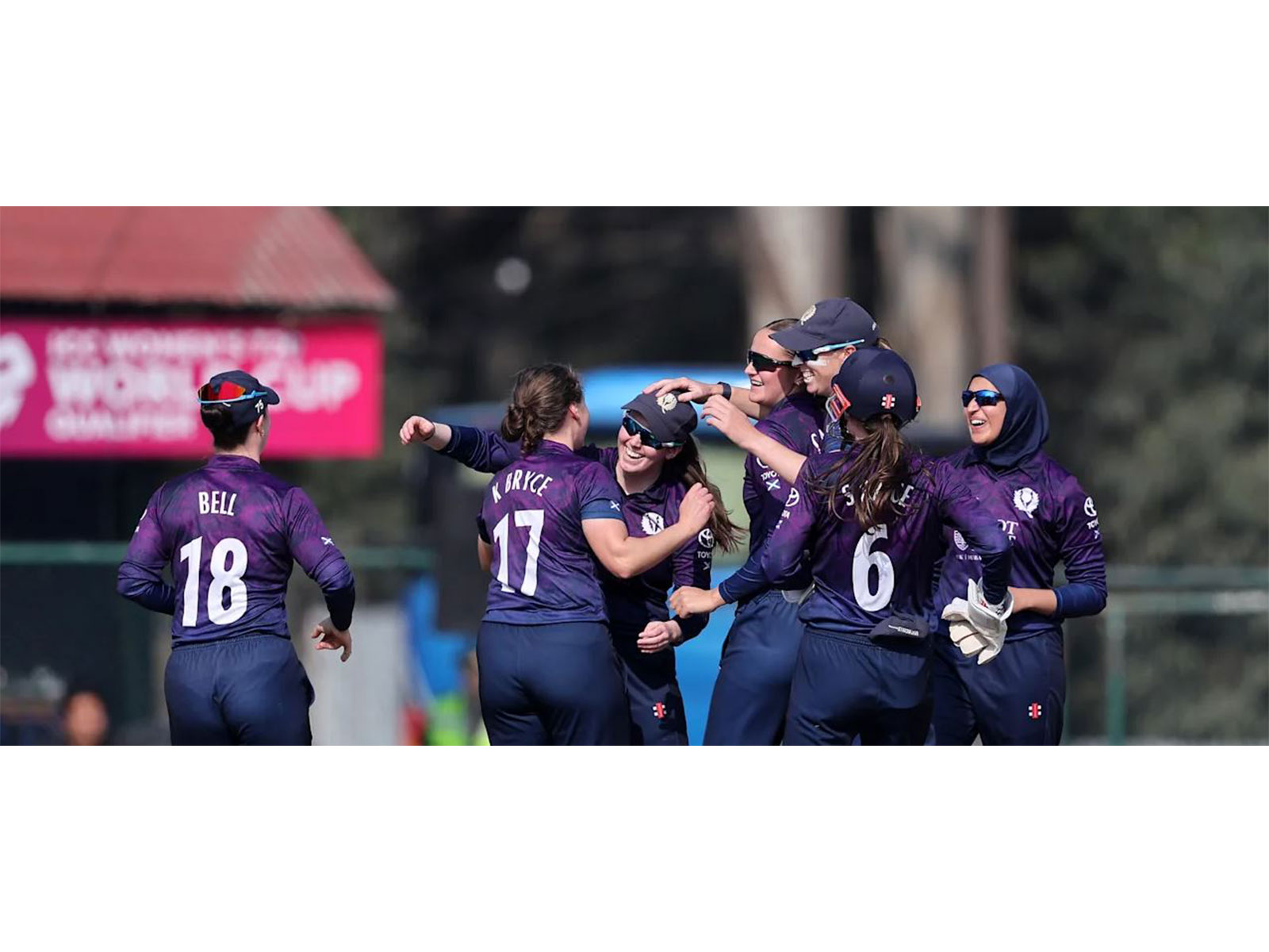 Scotland players celebrating (Photo: ICC)