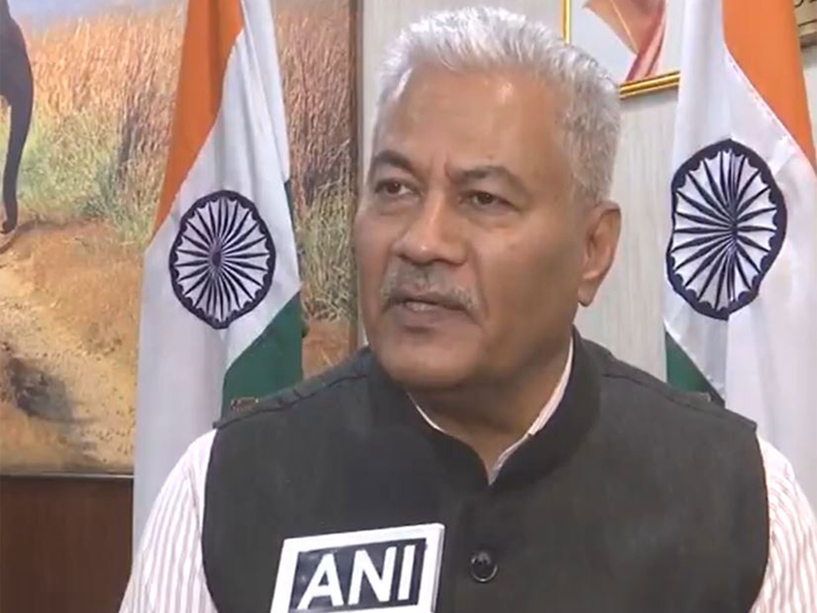 International Big Cat Alliance DG SP Yadav (Photo/ANI)