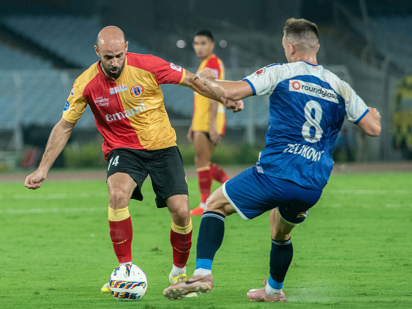 East Bengal FC and Punjab FC players in action (Photo: AIFF)
