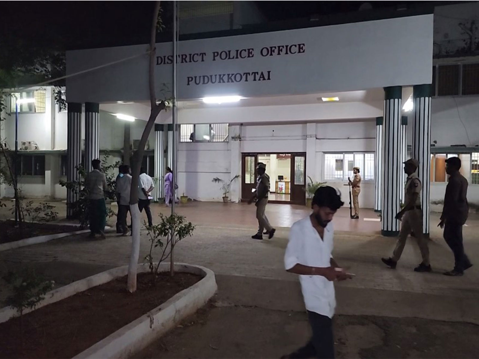 Visuals from the Pudukkottai police station (Photo/ANI) 
