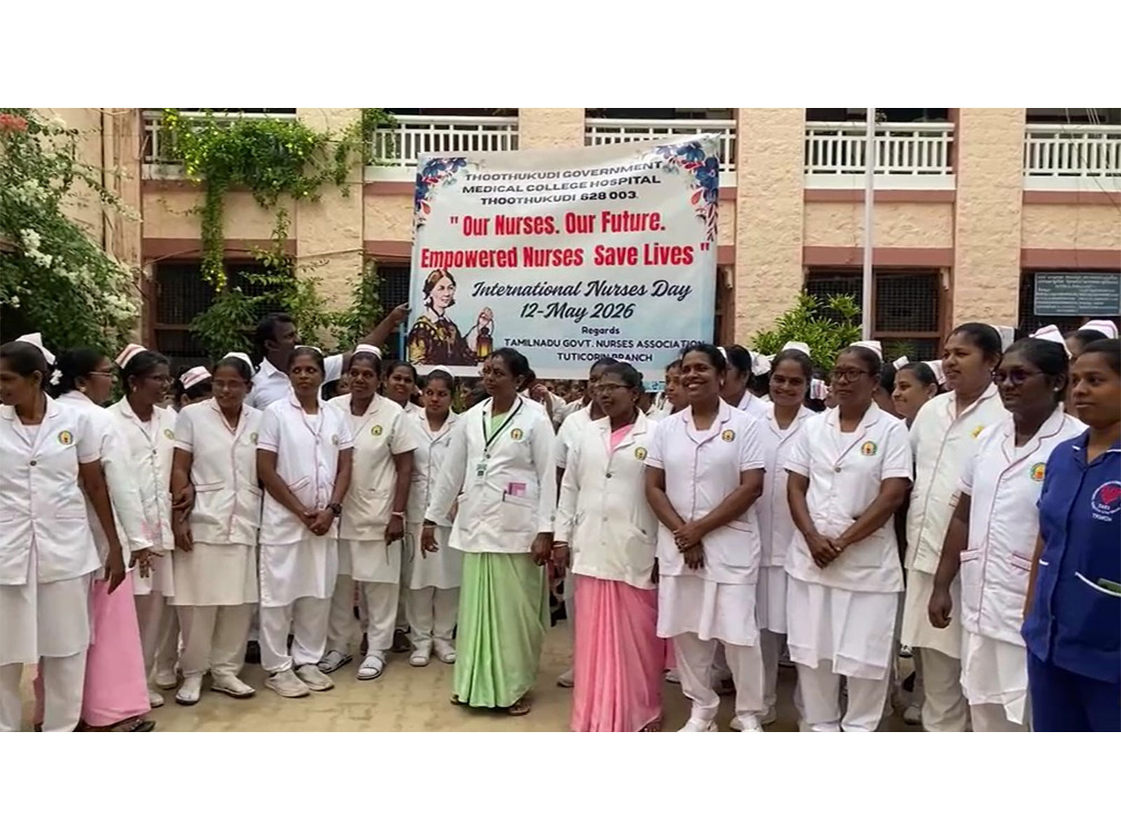 World Nurses Day celebration at the Thoothukudi Government Medical College Hospital (Photo/ANI)