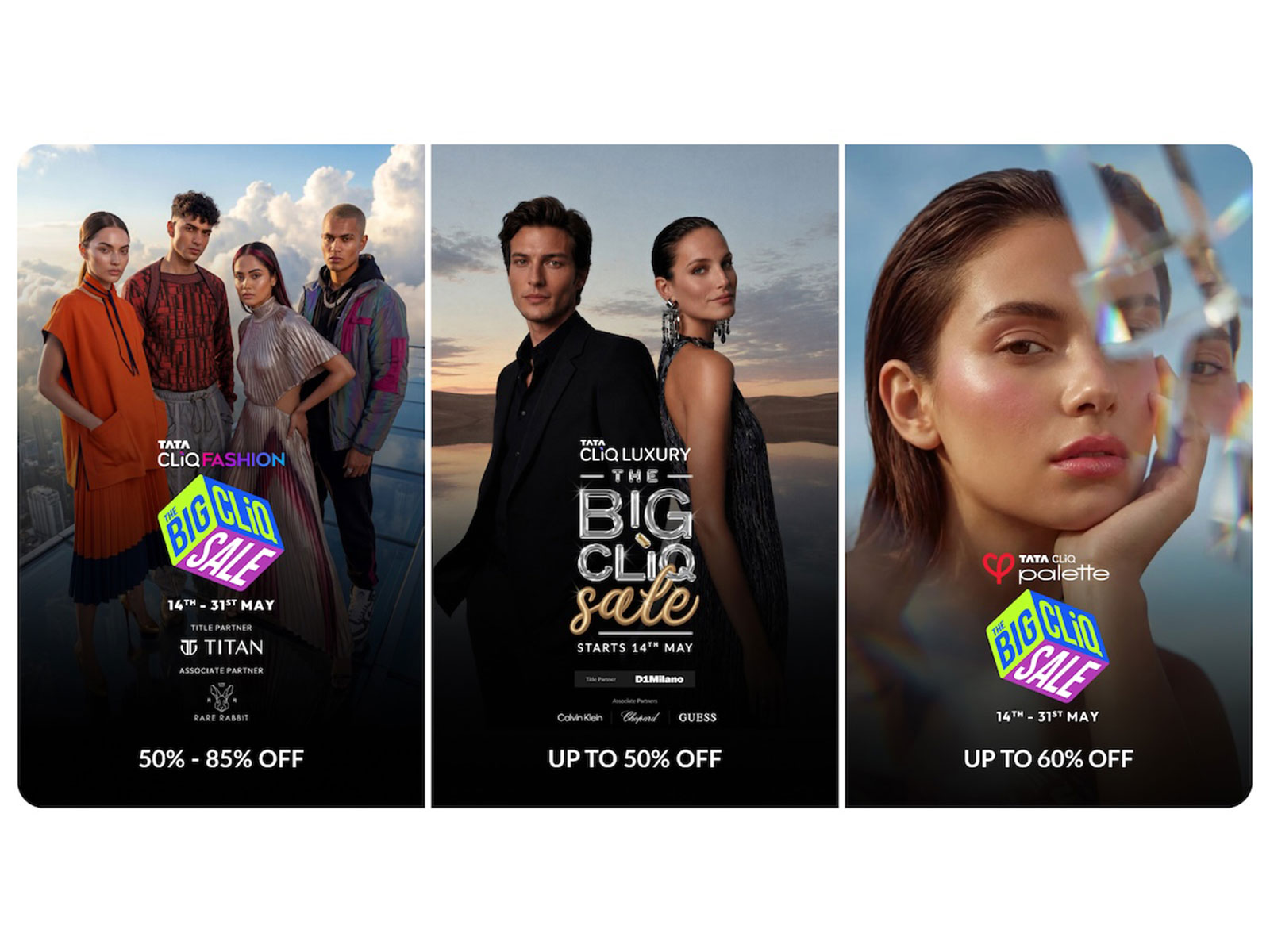 Tata CLiQ Fashion, Tata CLiQ Luxury, and Tata CLiQ Palette announce the Big CLiQ Sale