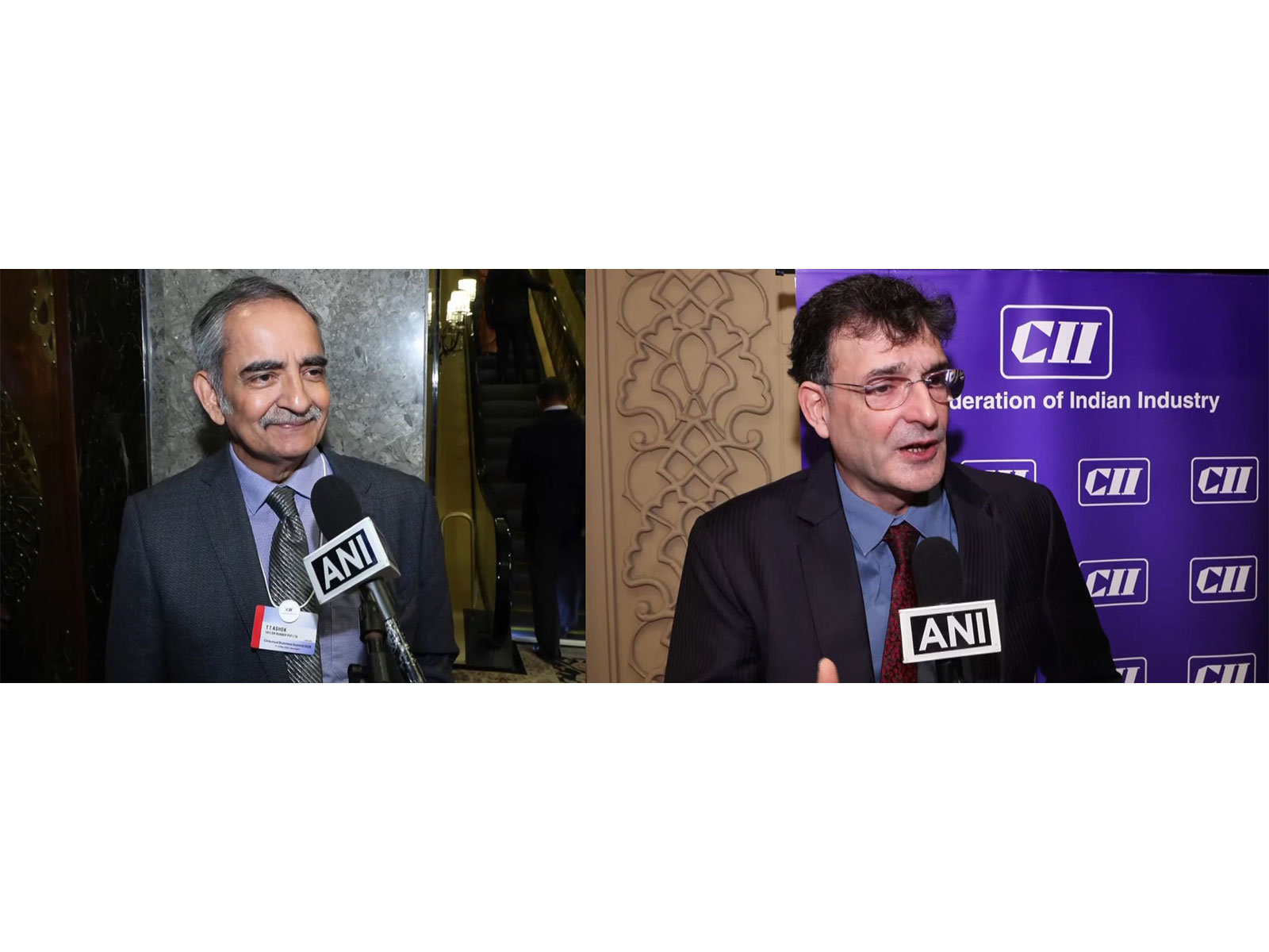 T. T Ashok, MD, Taylor Rubber (Left), Piruz Khambatta, Chairman and MaD, Rasna International (Right) (Photo-ANI) 