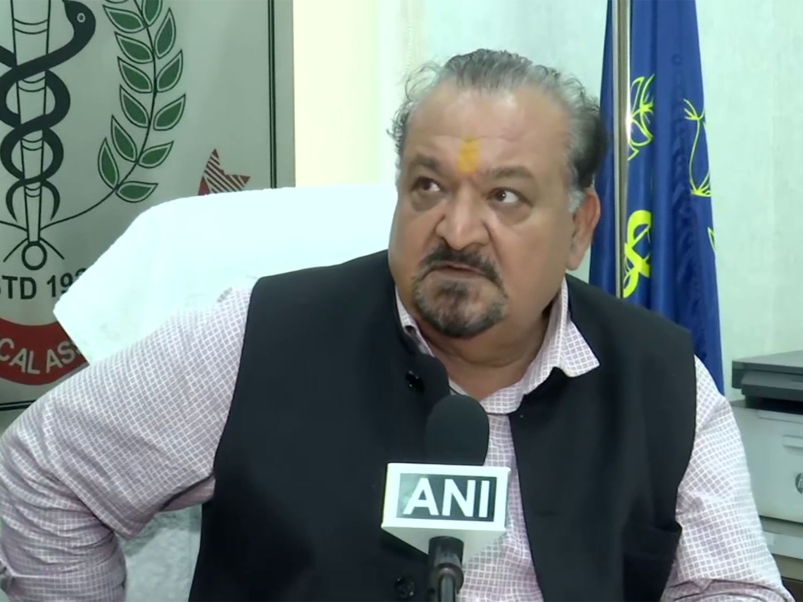 Indian Medical Association National President Dr Anil Kumar J Nayak (Photo/ANI)
