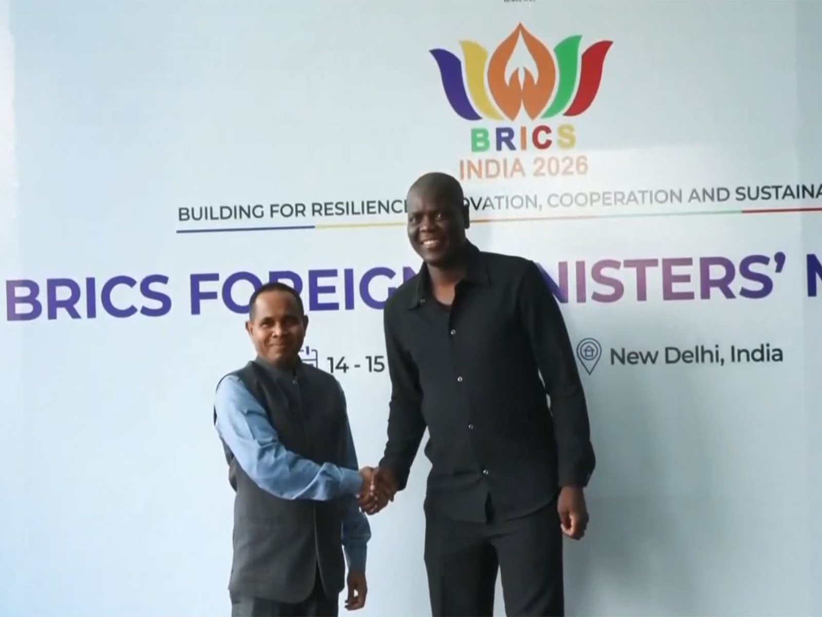 South African Minister of International Relations and Cooperation, Ronald Ozzy Lamola, arrives in New Delhi for the BRICS Foreign Ministers' Meeting. (Photo/ANI)