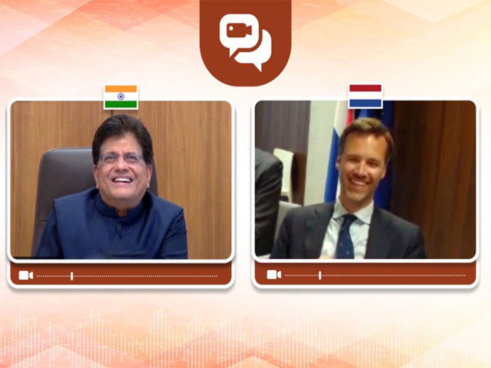 Piyush Goyal with Sjoerd Sjoerdsma (Photo/@X/PiyushGoyal)