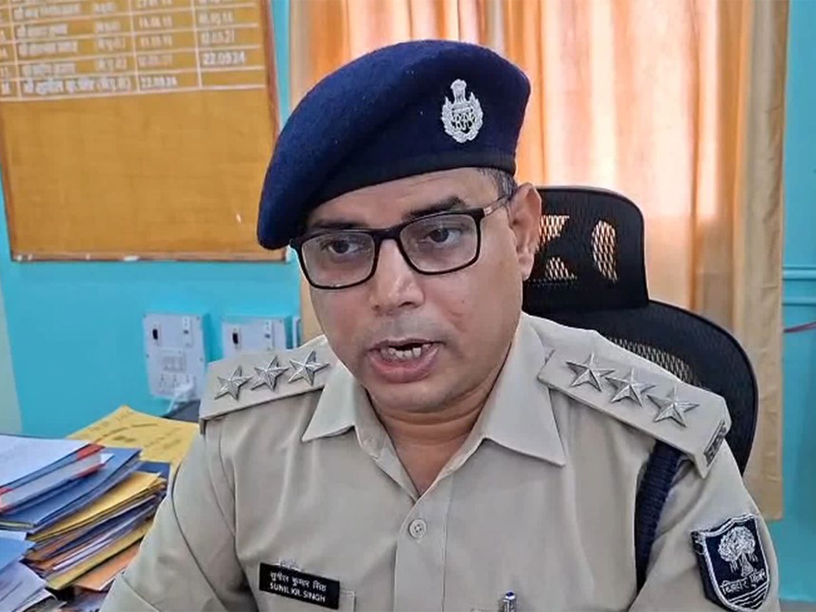 Rajgir DSP Sunil Kumar Singh (Photo/Nalanda Police) 