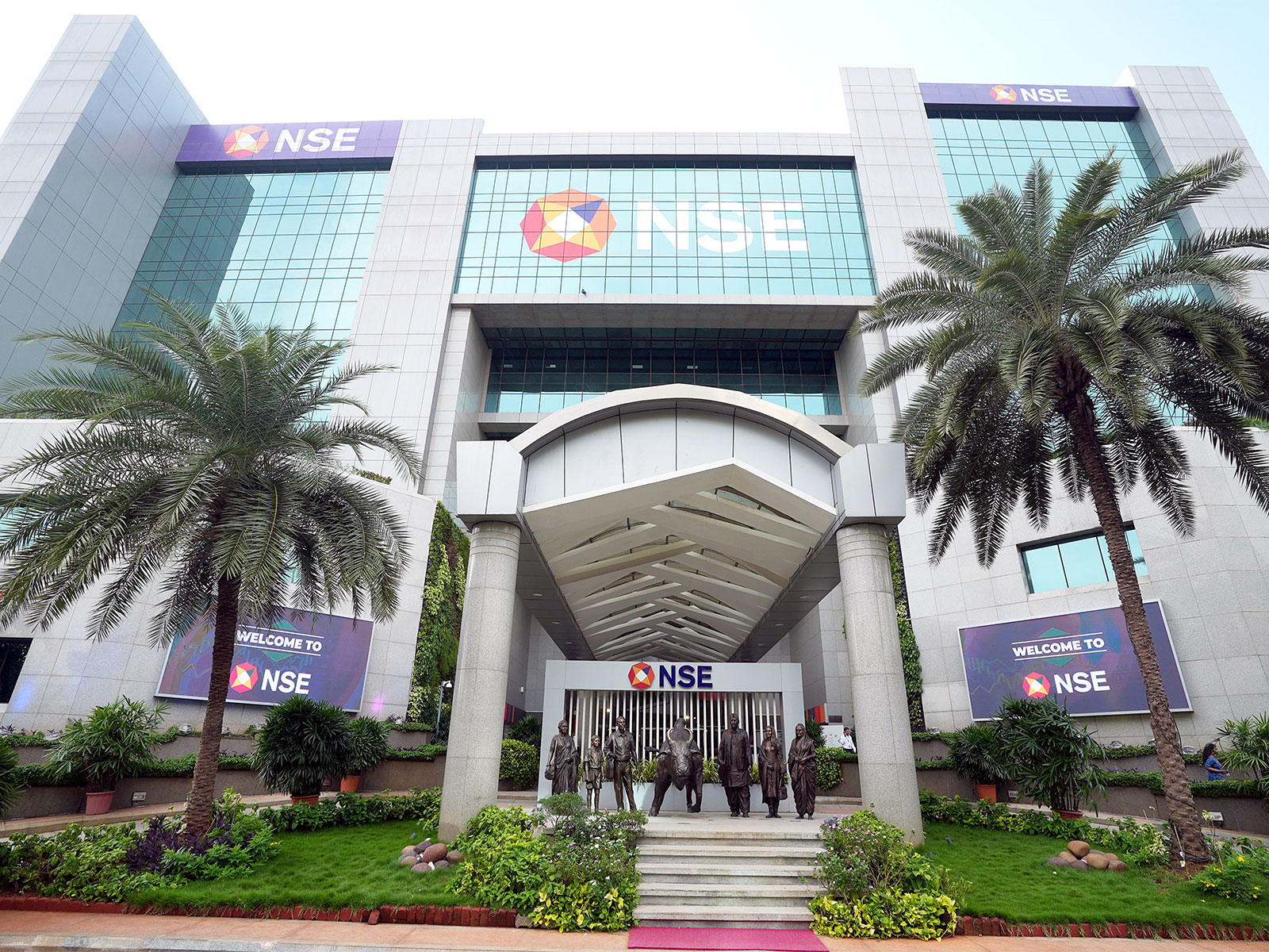 A view of the newly renovated NSE atrium (File Photo/ANI)