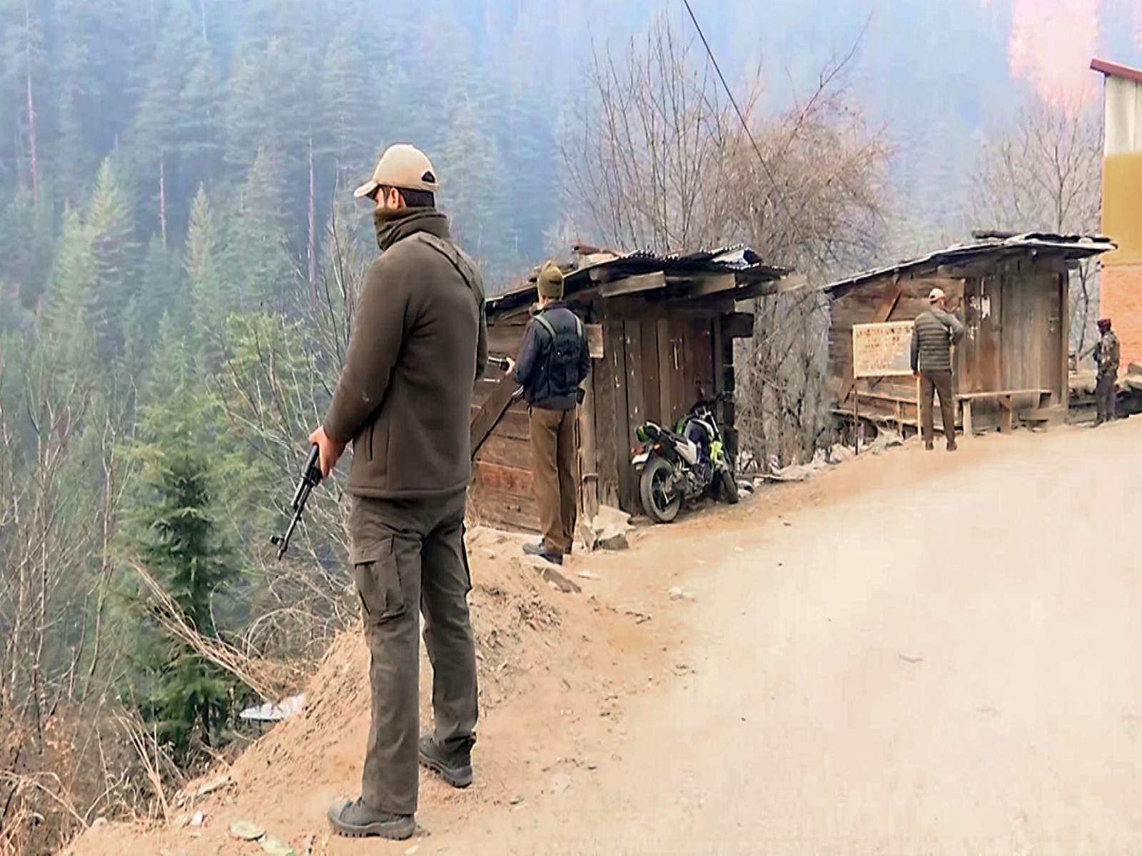 Security forces conduct a search operation in the Kishtwar area (File Photo/ANI)