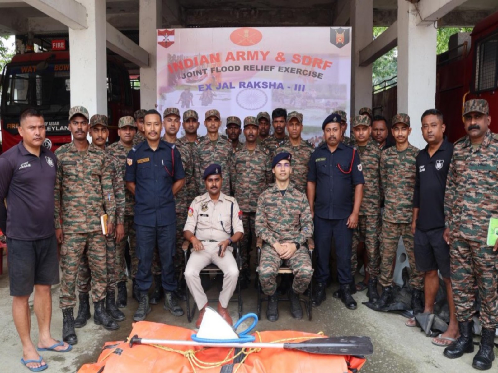 Indian Army and SDRF flood relief exercise (Photo/Defence)