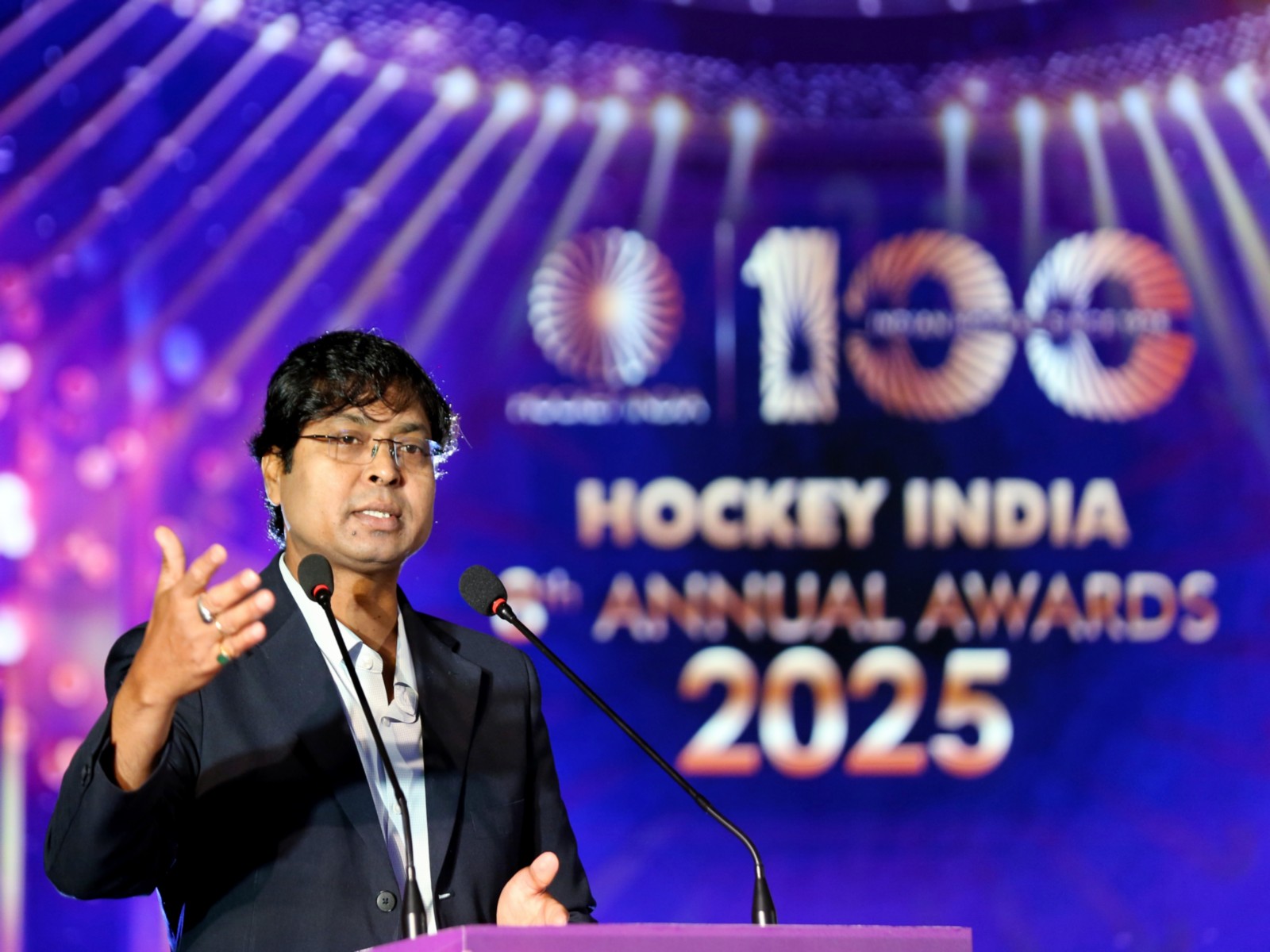 Hockey India President Dilip Tirkey (Photo: ANI)