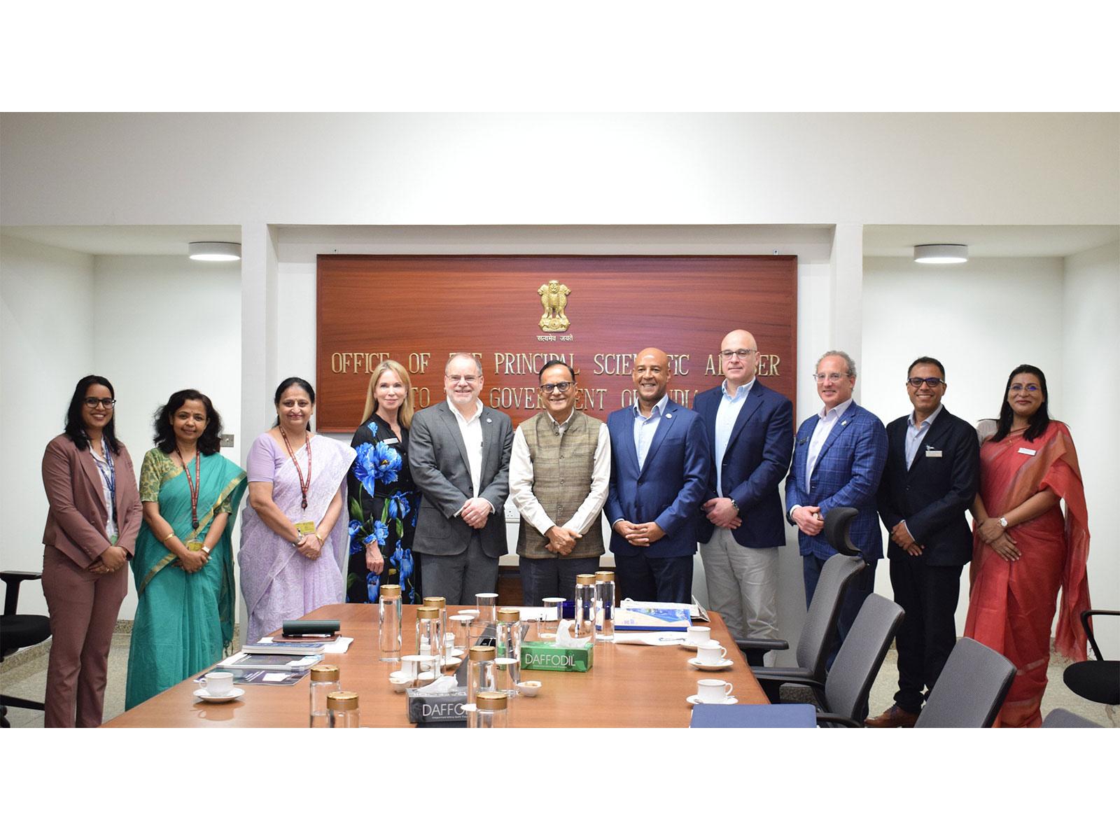 Rice University delegation met Principal Scientific Adviser Ajay Sood to discuss collaboration (Photo/@PrinSciAdvOff)