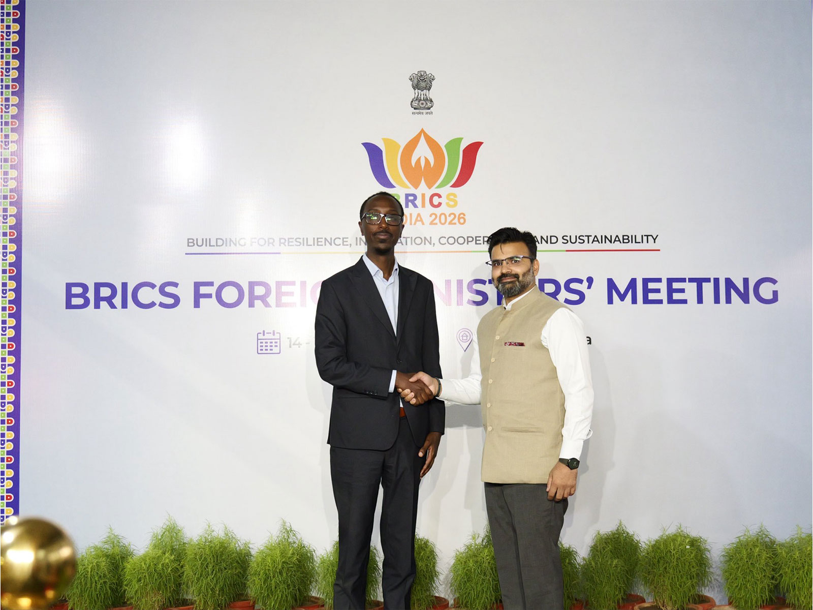Ethiopian Foreign Minister arrives in New Delhi for BRICS Foreign Ministers' Meeting (Photo/X@MEAIndia)