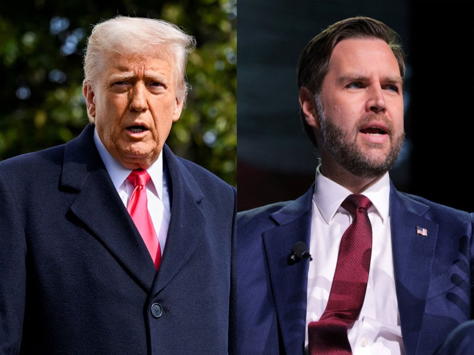  US Vice President JD Vance and US President Donald Trump (Photo/Reuters)