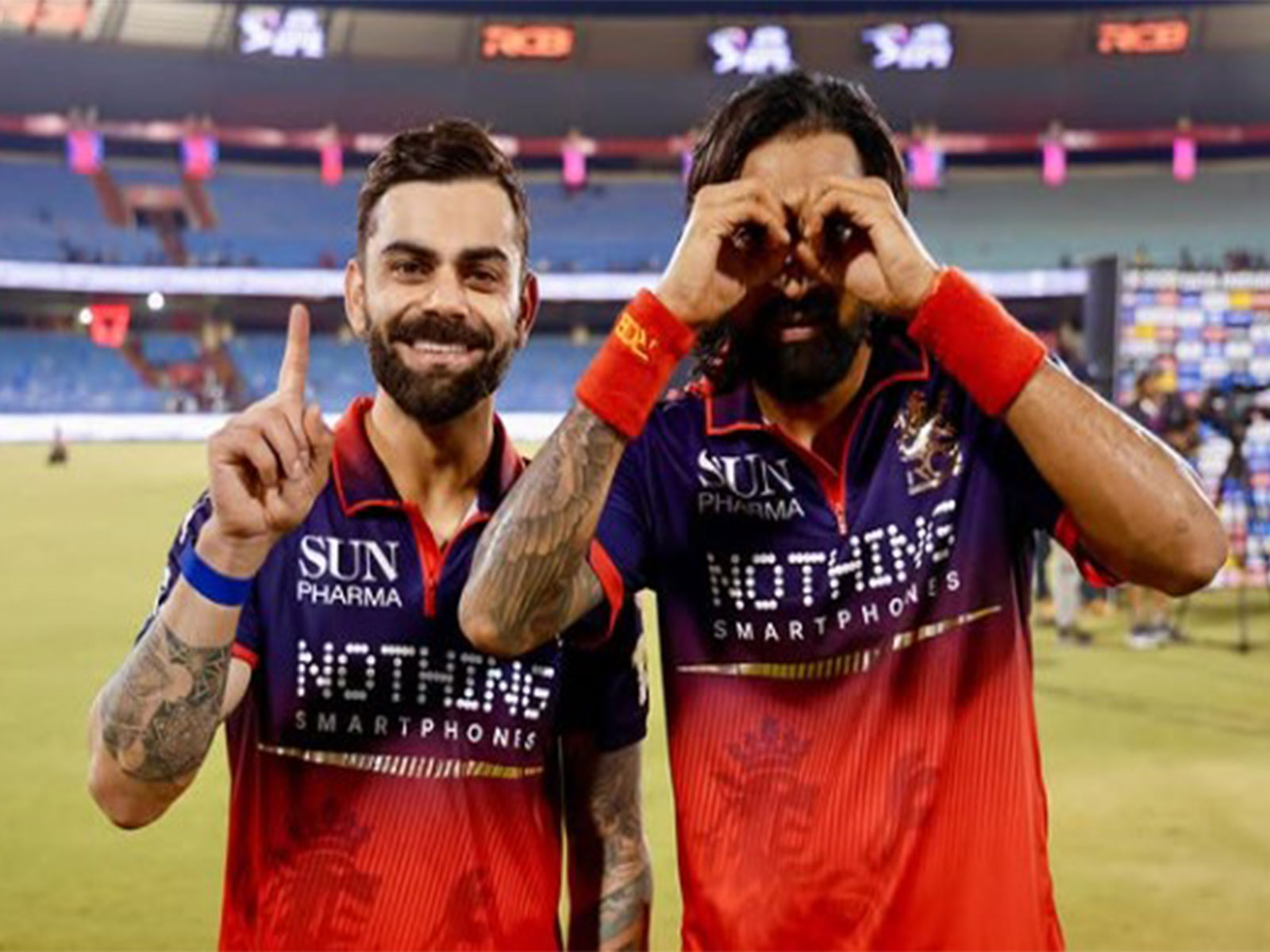 Virat Kohli with Krunal Pandya. (Photo: @krunalpandya_official Instagram)