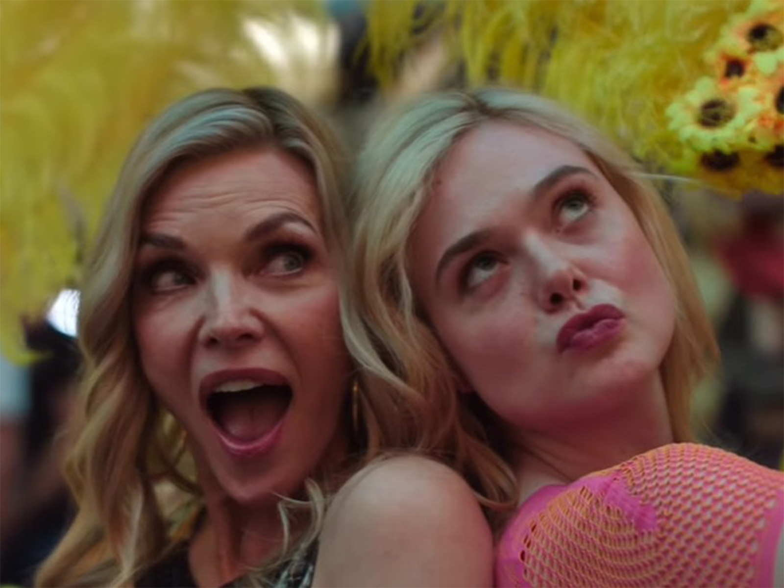 L-R: Michelle Pfeiffer and Elle Fanning at 'Margo's Got Money Troubles' (Photo/Apple TV)