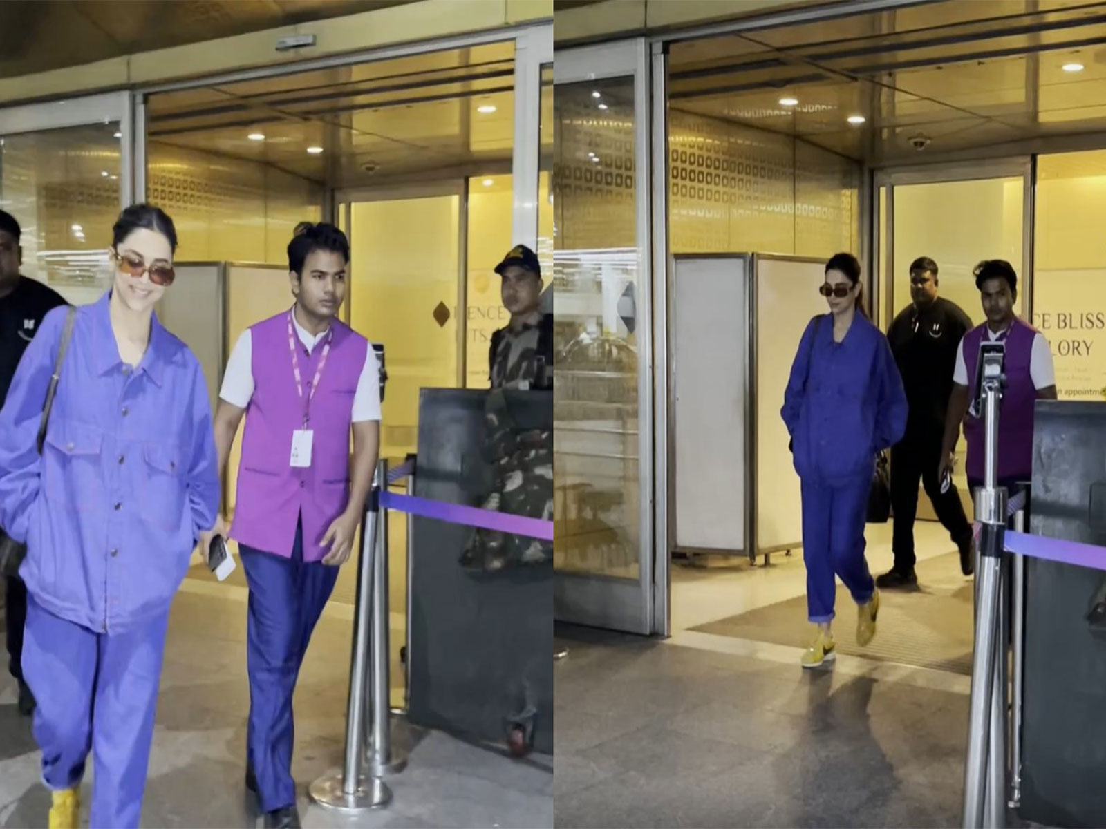 Deepika Padukone airport look (Photos/ANI)