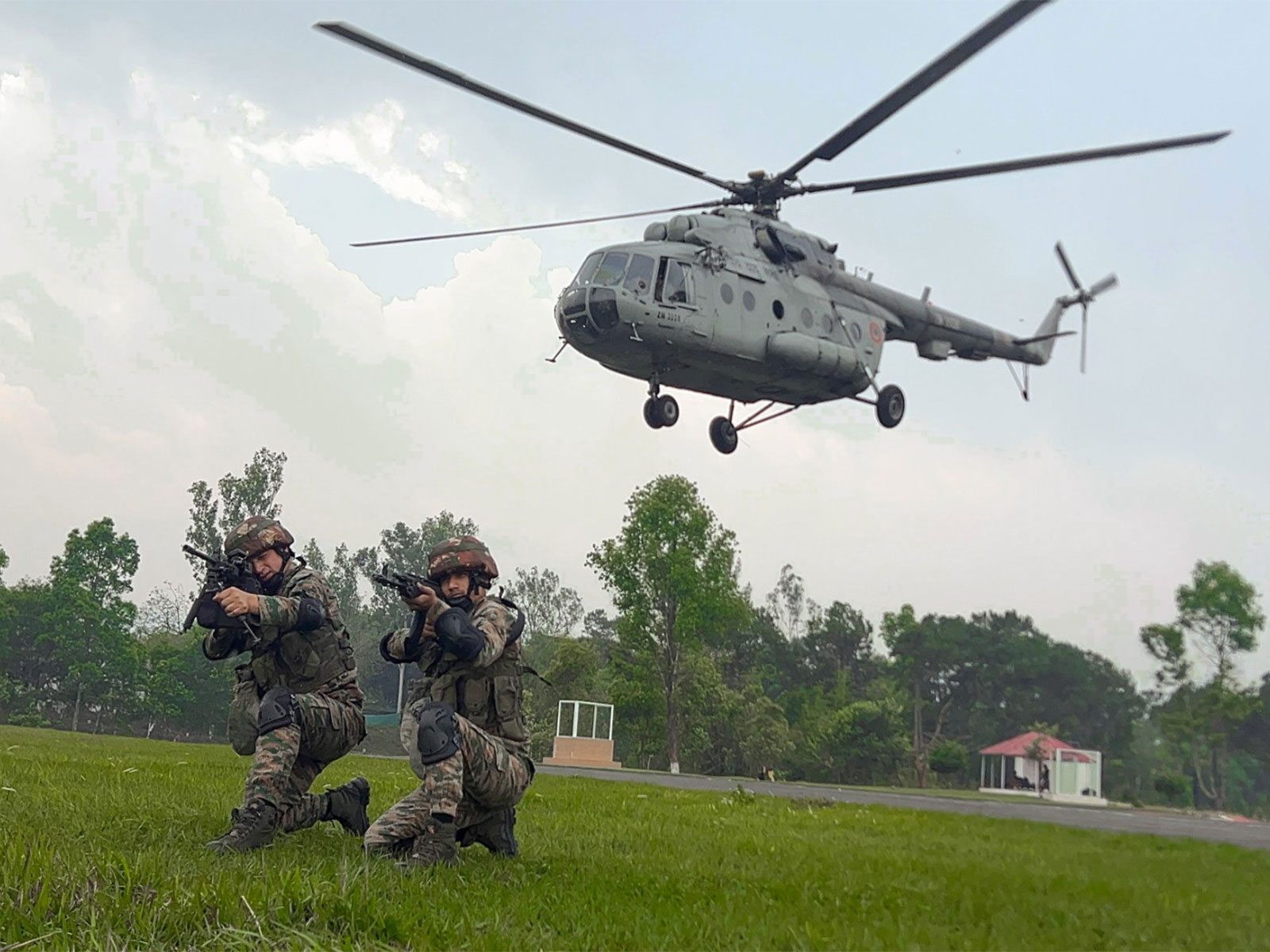 Military personnel in action during a multinational military exercise (File Photo-ANI)