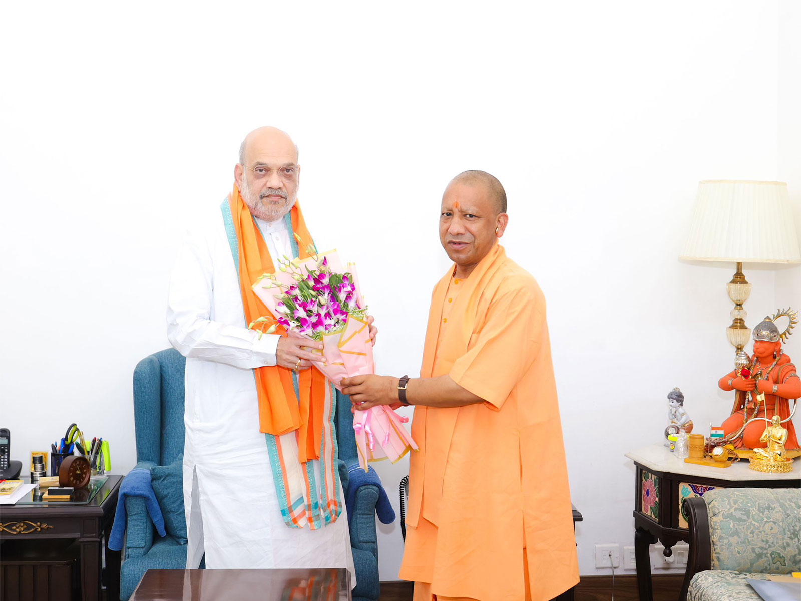  Uttar Pradesh Chief Minister Yogi Adityanath with Home Minister Amit Shah (Photo/@myogiadityanath)