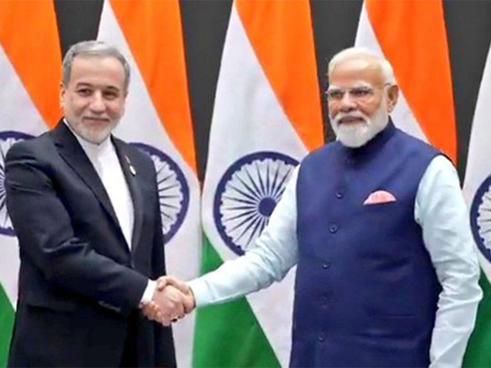 Prime Minister Narendra Modi meets Iranian Foreign Minister Abbas Araghchi on the sidelines of the BRICS Foreign Ministers' Meeting in New Delhi. (Photo: X/@Iran_in_India)