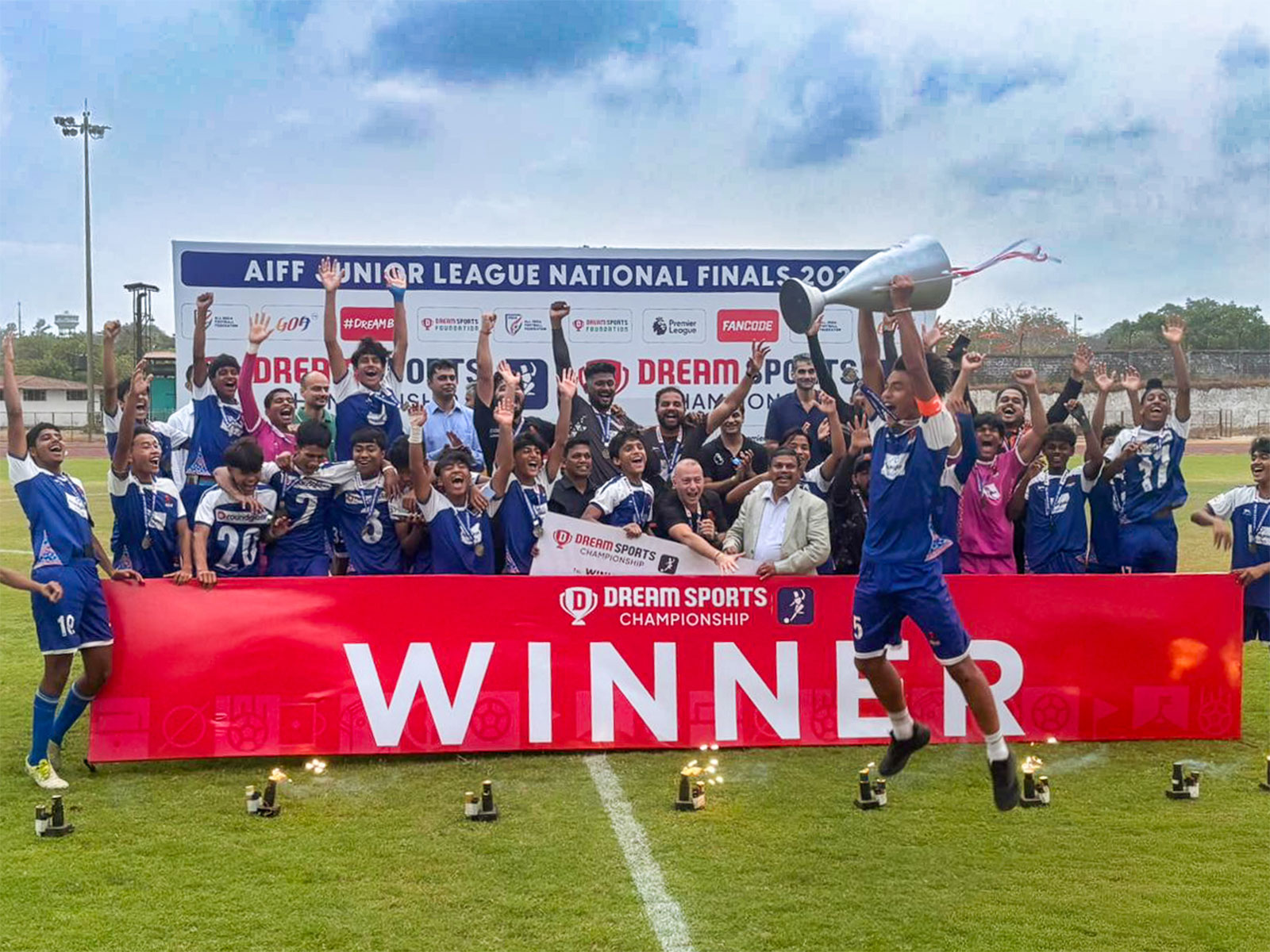 Punjab FC team after winning AIFF Junior League title (Image: AIFF media)