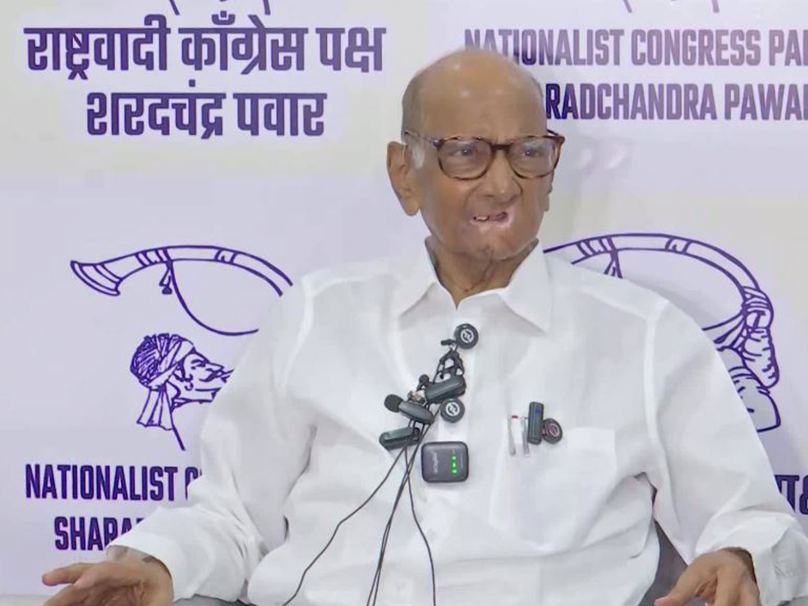 NCP-SCP chief Sharad Pawar (Photo/ANI)