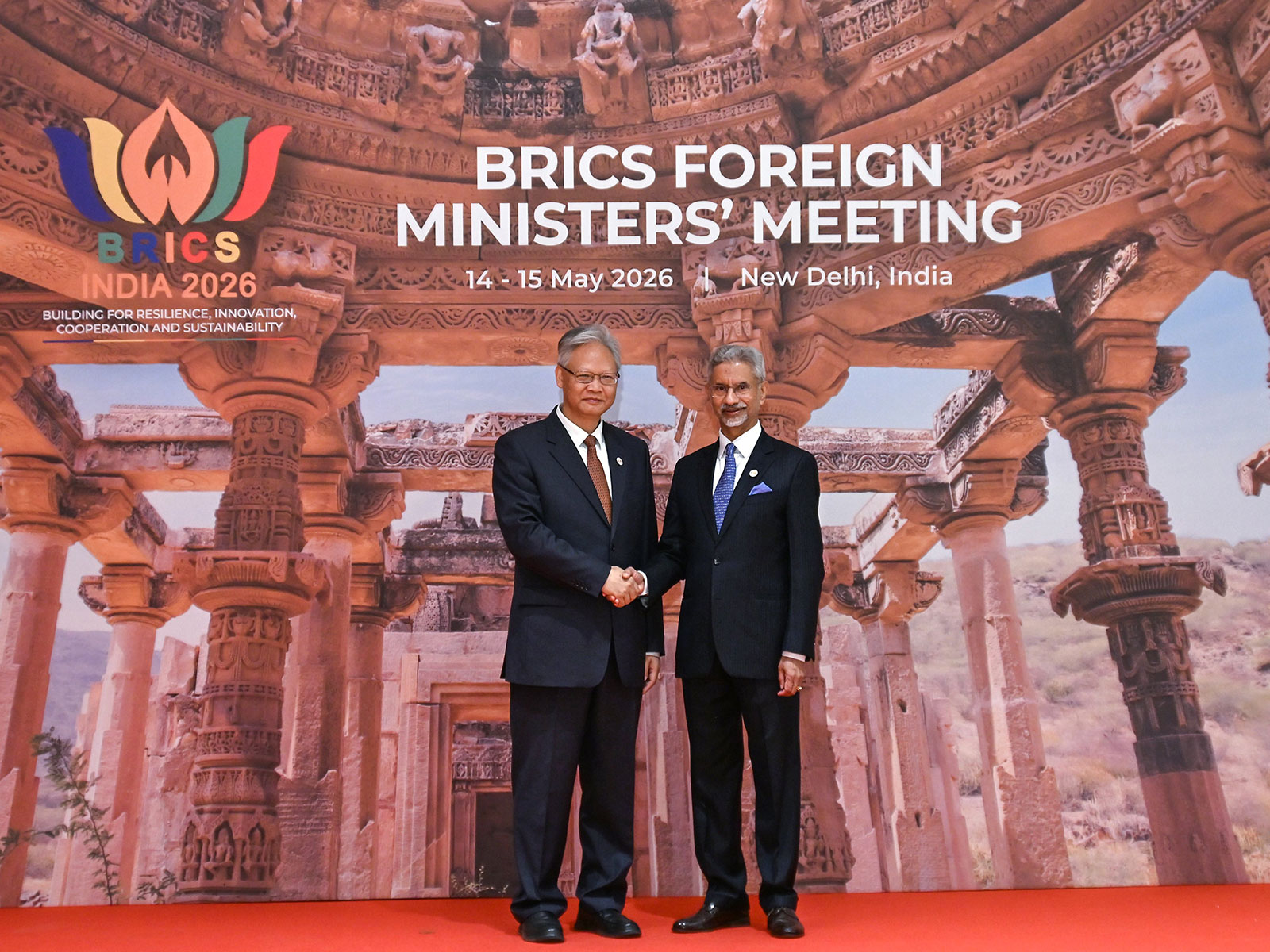 Chinese Ambassador to India Fu Xeihong attends BRICS Foreign Ministers' Meet in New Delhi (Photo/X@China_Amb_India)