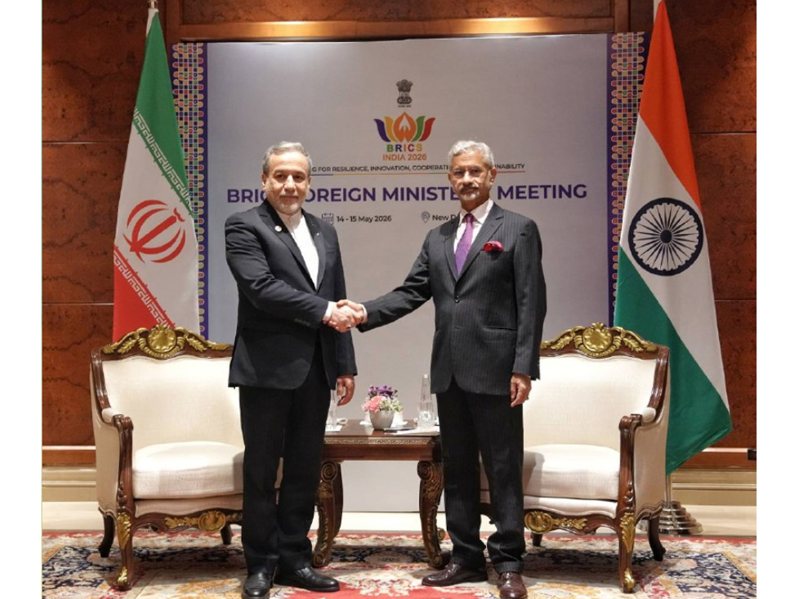 EAM Jaishankar, Iran FM Araghchi hold bilateral meet on sidelines of BRICS  (Photo/Official Telegram Channel of Araghchi)