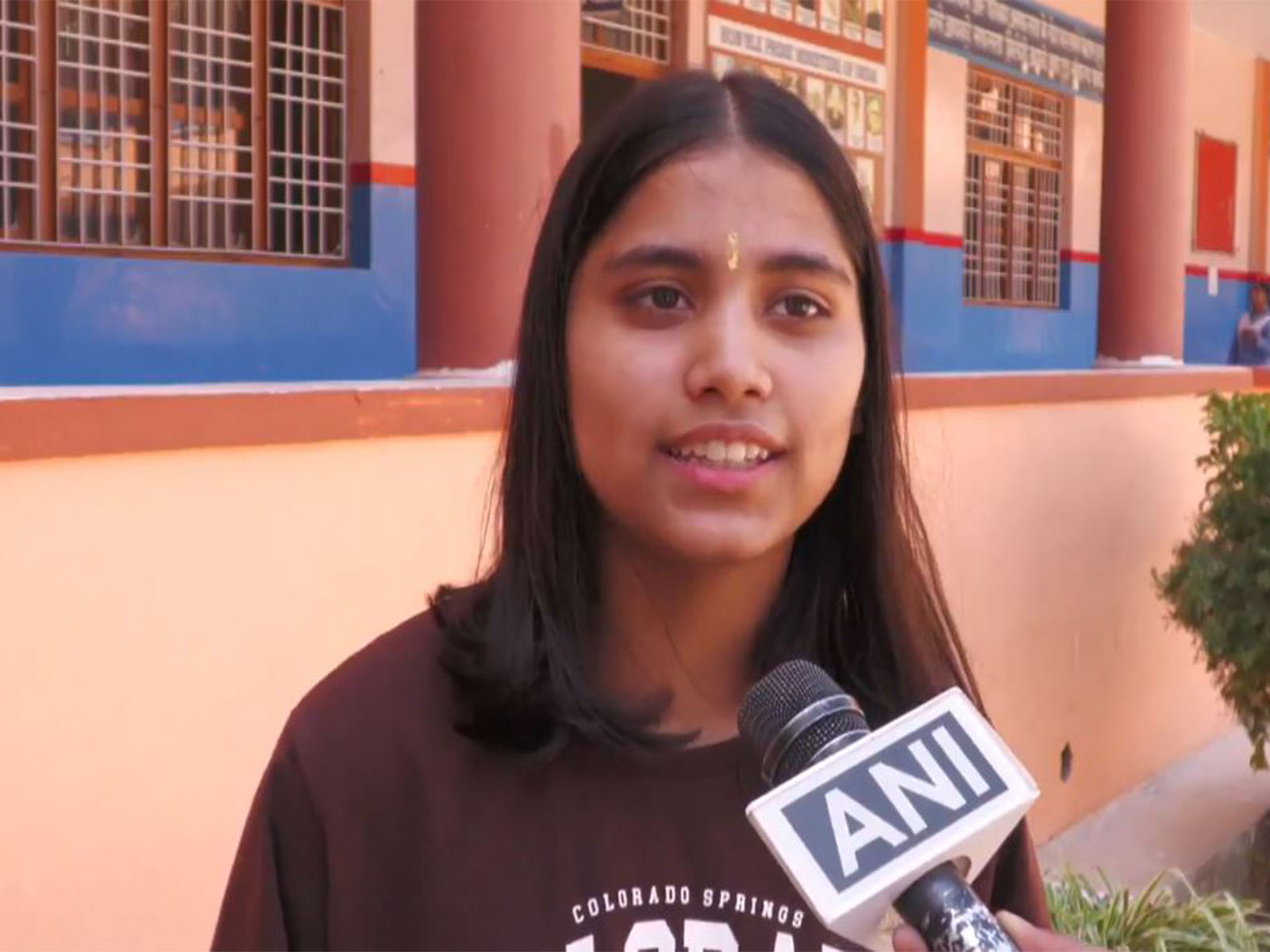 Brahmrishi Bawra Shanti Vidya Peeth School topper Priya Sharma (Photo/ANI)