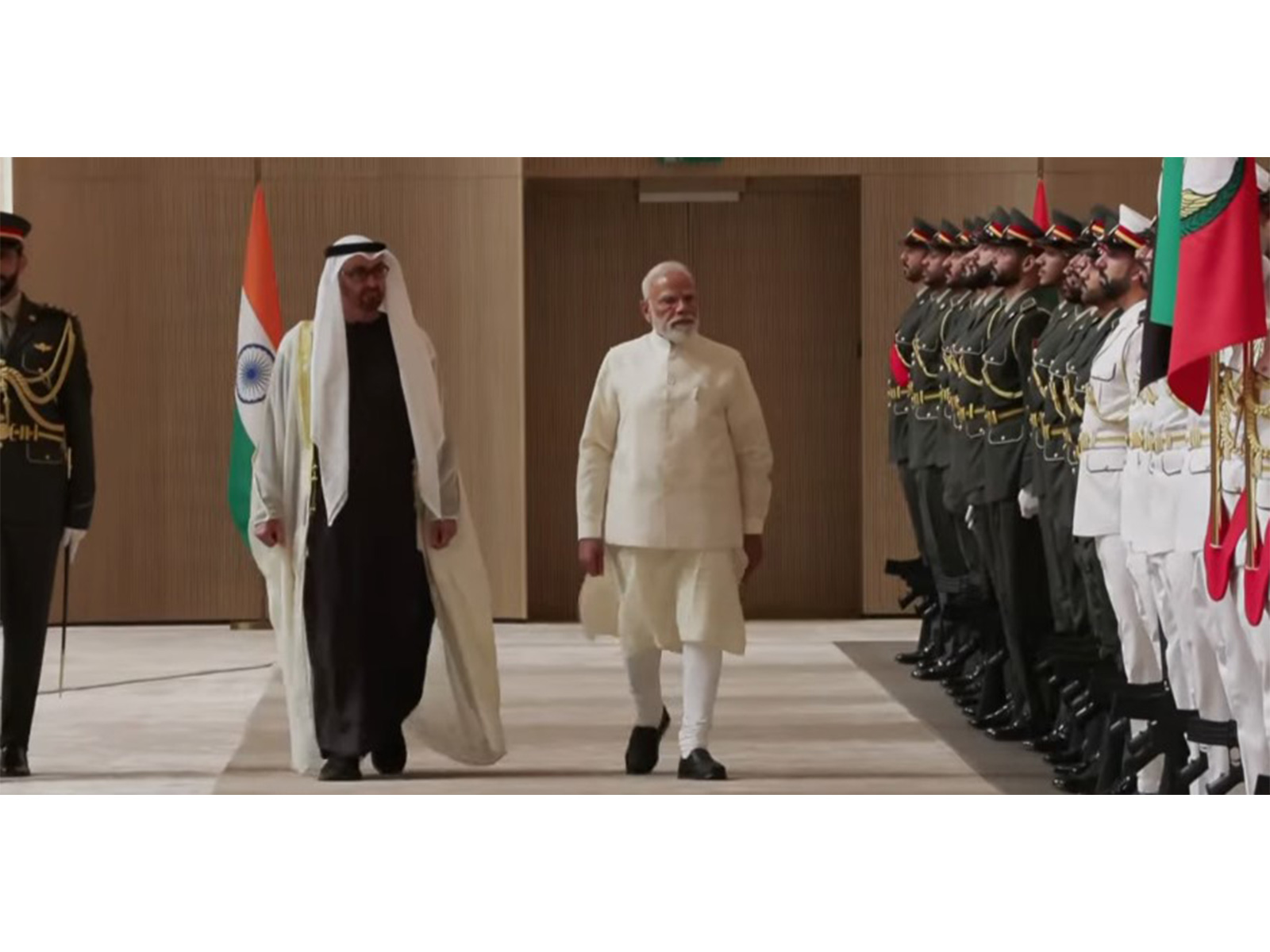 PM Modi arrives in UAE on first leg of his 5 nation visit (Photo/DDNews/ANI)