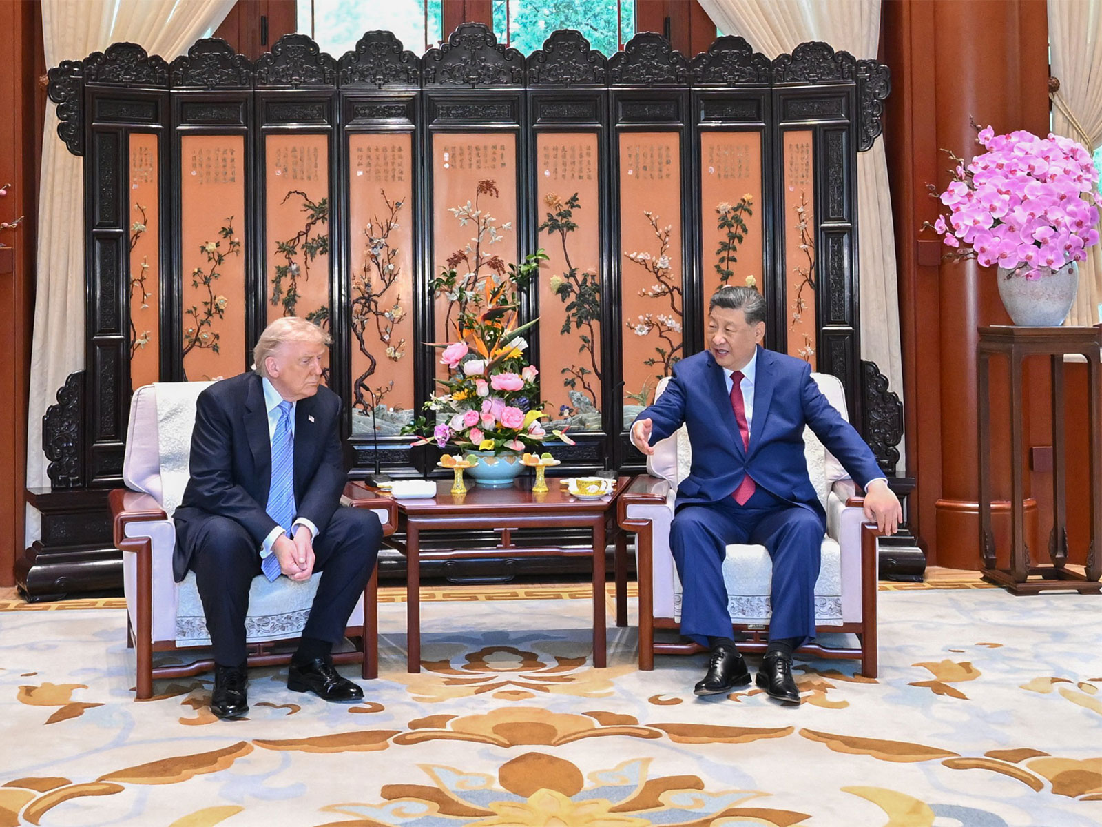 Chinese President Xi Jinping and US President Donald Trump (Photo/X/@SpoxCHN_MaoNing)