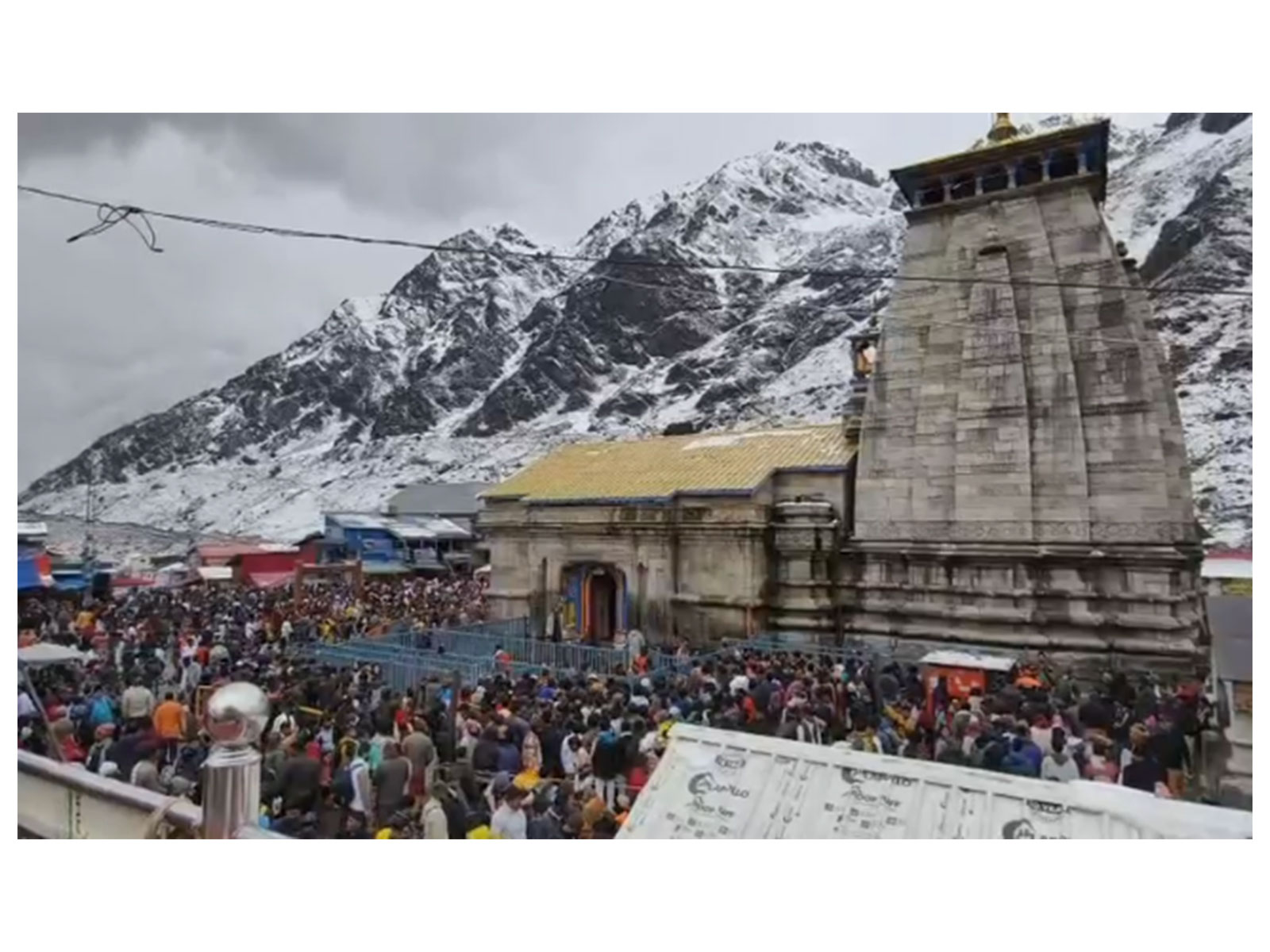 Massive footfall at Kedarnath Temple (Photo/ANI)
