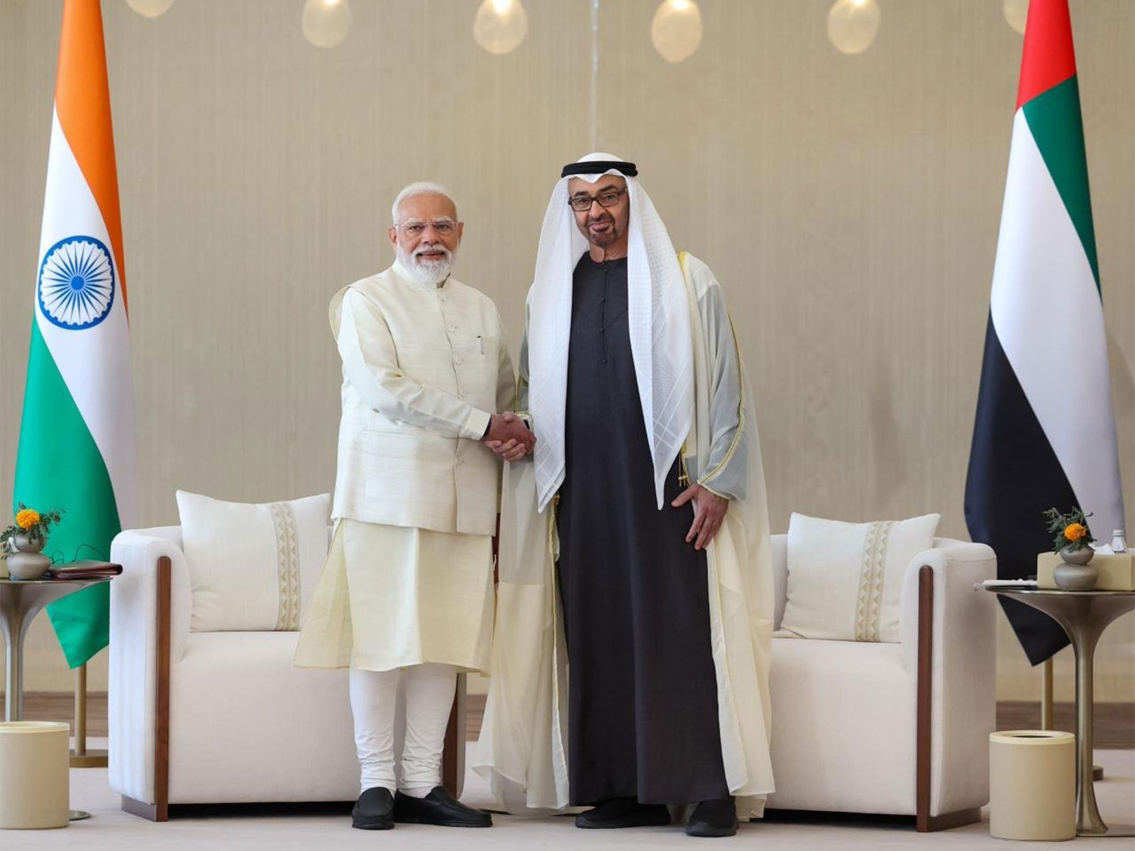Prime Minister Narendra Modi with UAE President Mohamed bin Zayed Al Nahyan (Photo: X/@narendramodi)