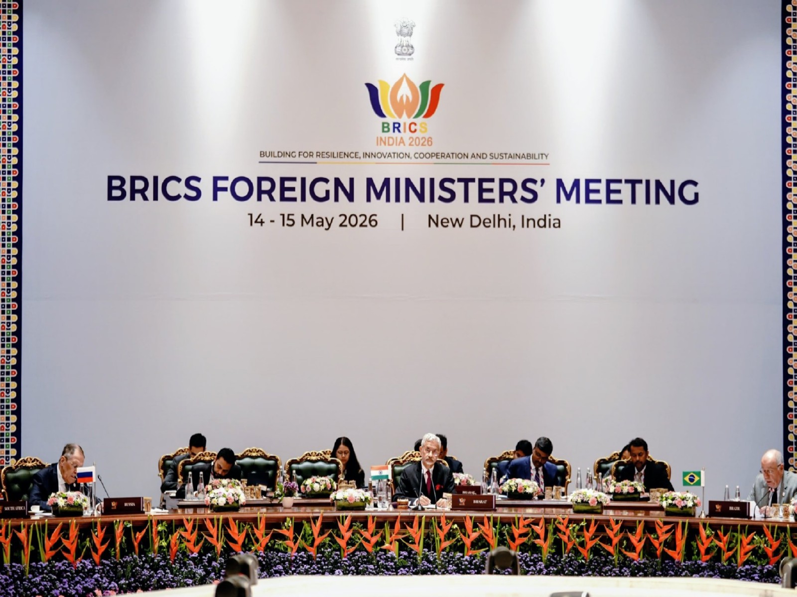 External Affairs Minister S Jaishankar chairing the BRICS Foreign Ministers' Meeting session on "Reforms of Global Governance and Multilateral System (Photo/X/@DrSJaishankar)