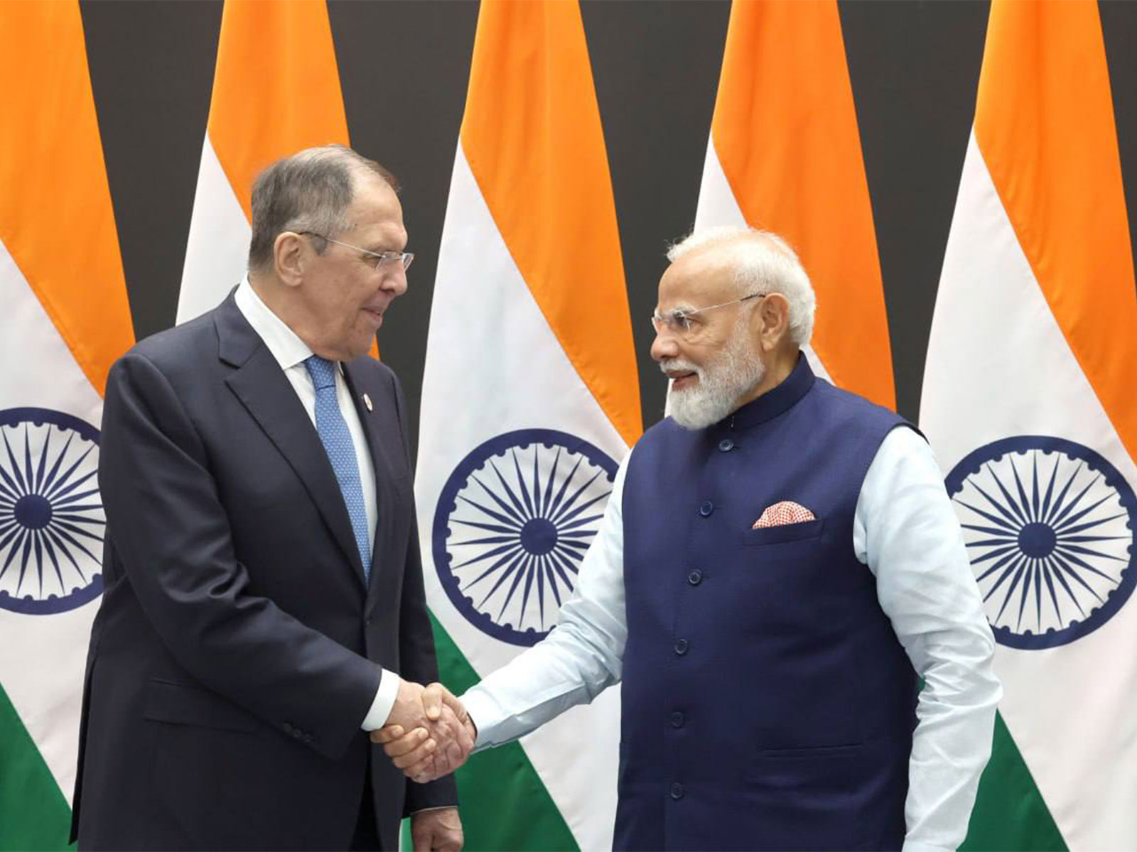 Foreign Minister of Russia, Sergei Lavrov with Prime Minister Narendra Modi (Photo: X@mfa_russia)