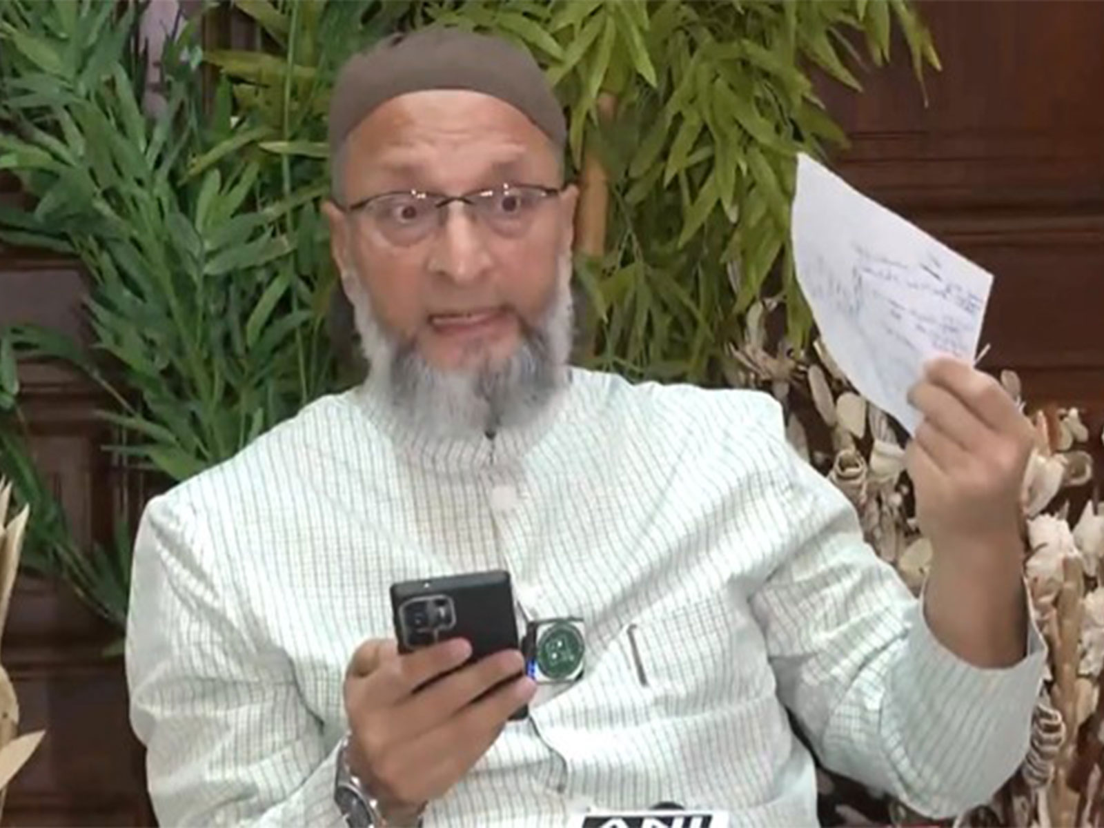 All India Majlis-e-Ittehadul Muslimeen (AIMIM) president Asaduddin Owaisi  (Photo/ANI)