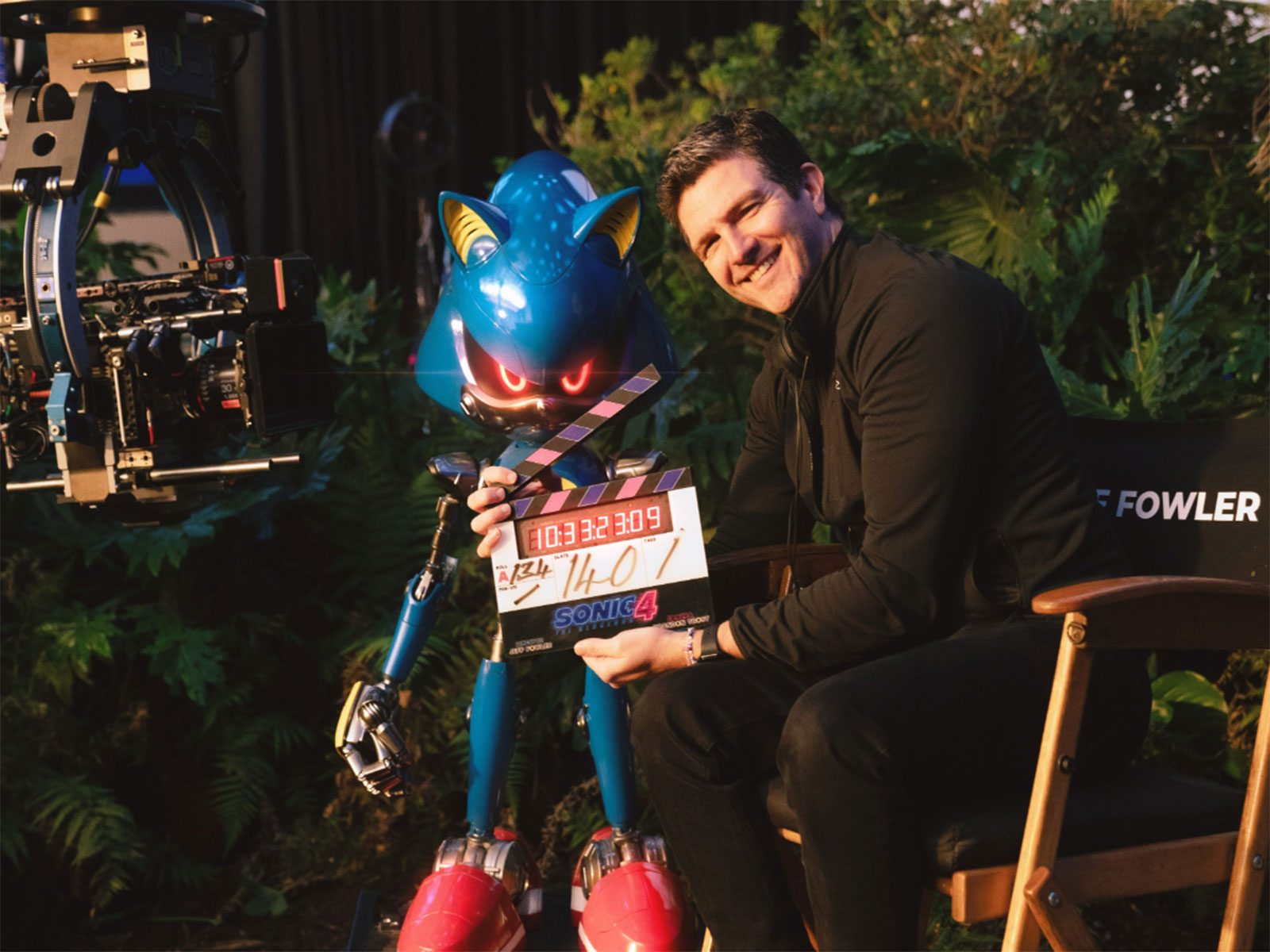 A still from 'Sonic the Hedgehog 4' production wrap (Photo/X/@@fowltown)