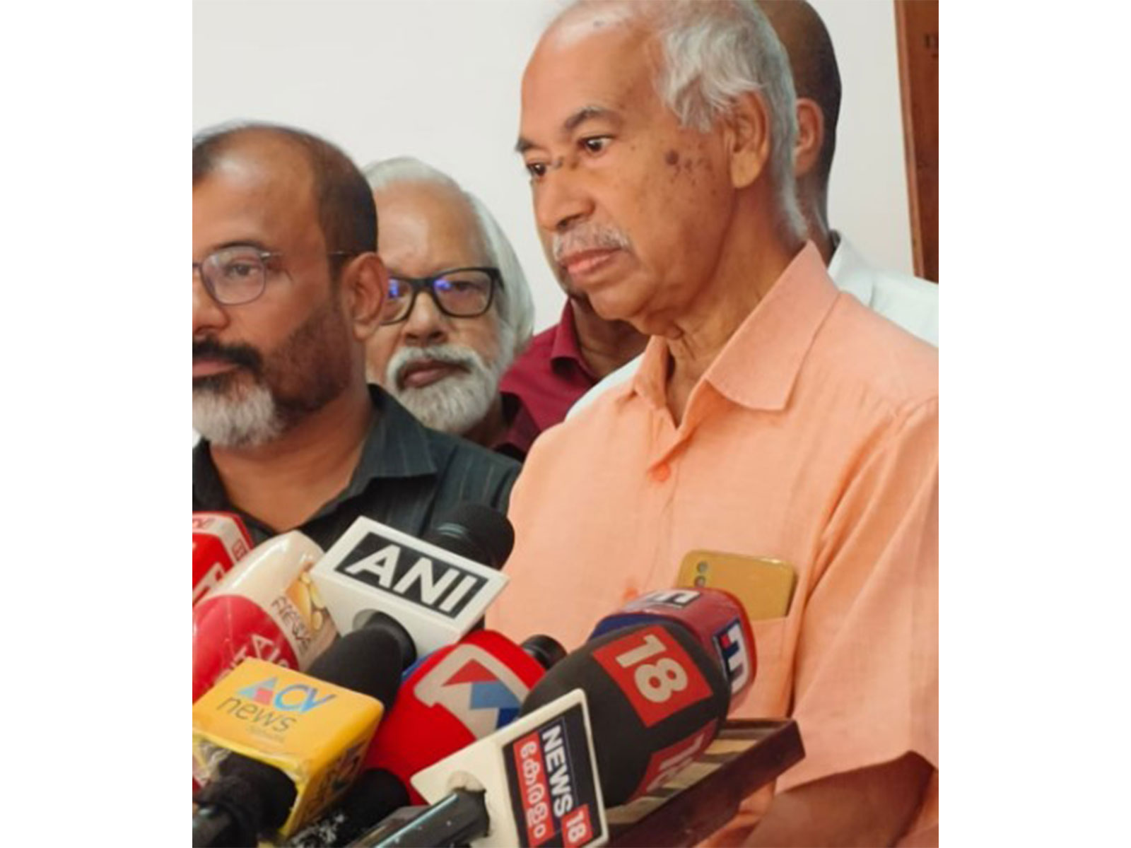 Former CPI(M) area secretary and winning independent candidate V Kunhikrishnan (Photo/ANI)