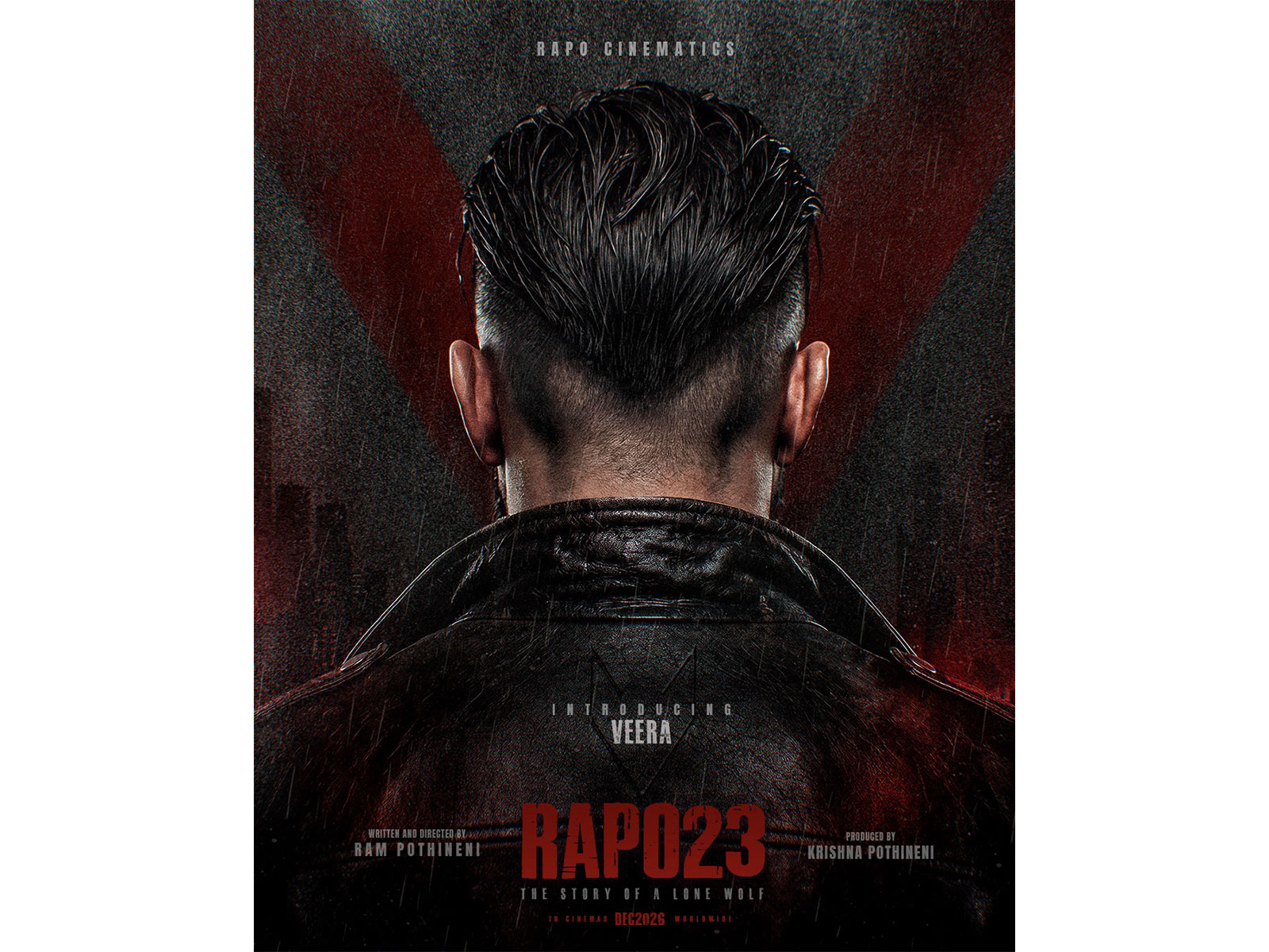 RAPO 23 poster (Photo/Instagram@ram_pothineni)