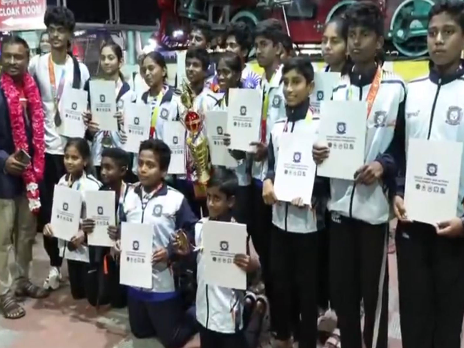 18 students from Coimbatore clinch gold at Indo-Nepal International Silambam Championship (Photo: ANI)