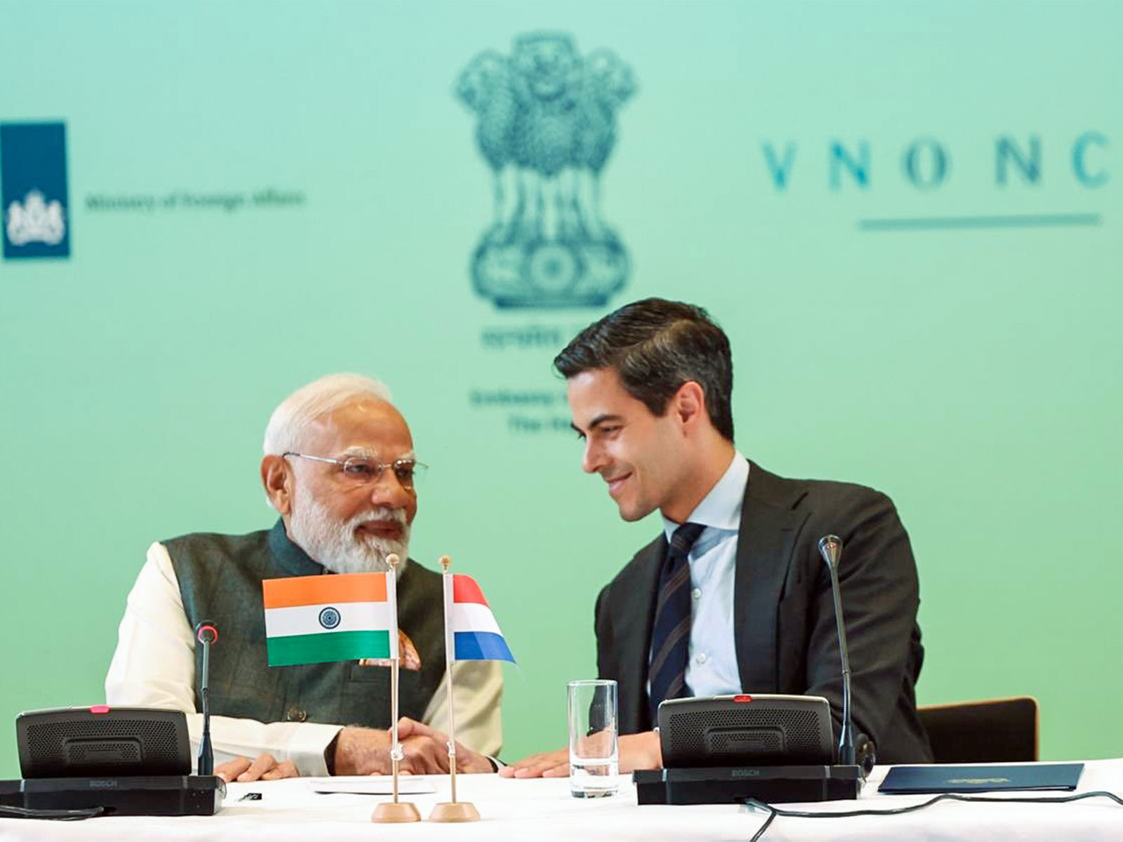  Prime Minister Narendra Modi and Prime Minister of the Netherlands Rob Jetten (Photo/X@MEAIndia)
